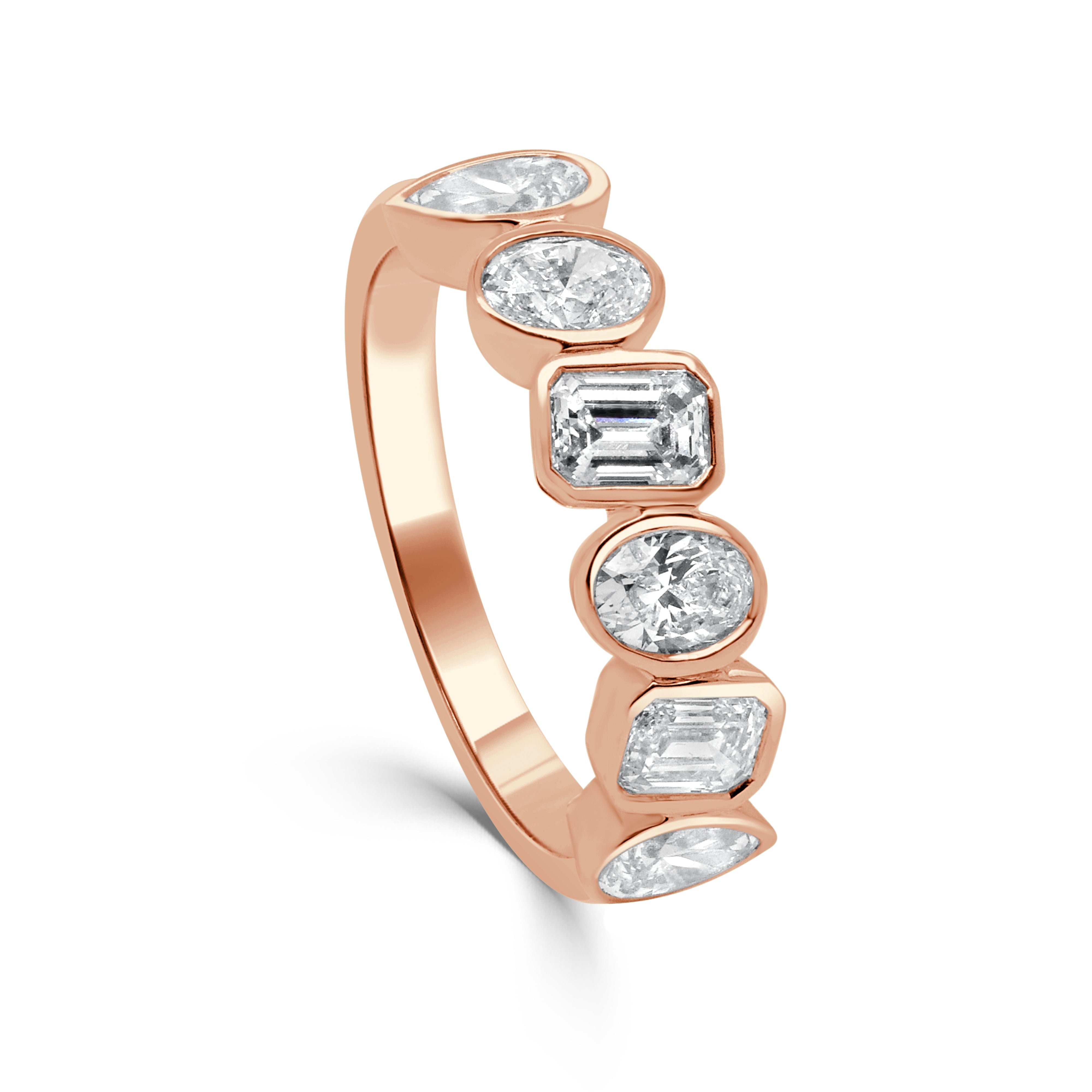Gold Mixed Fancy Shape Diamond Ring