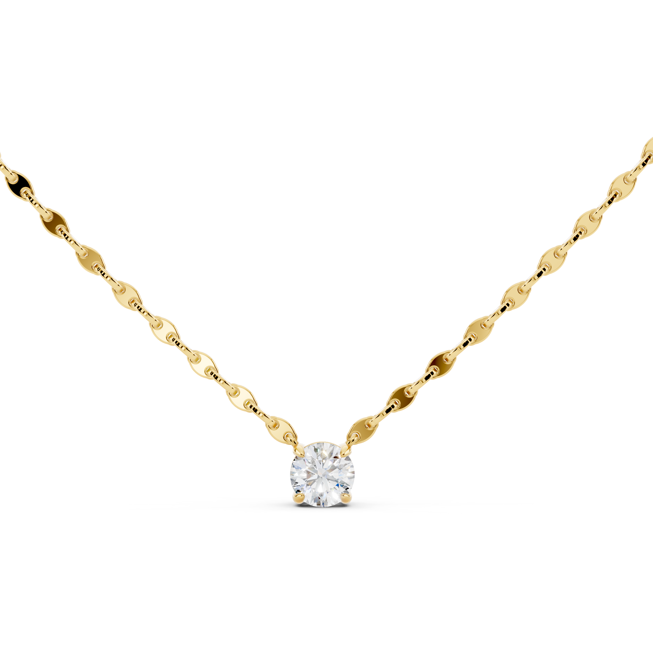 Shimmer Solitaire Necklace