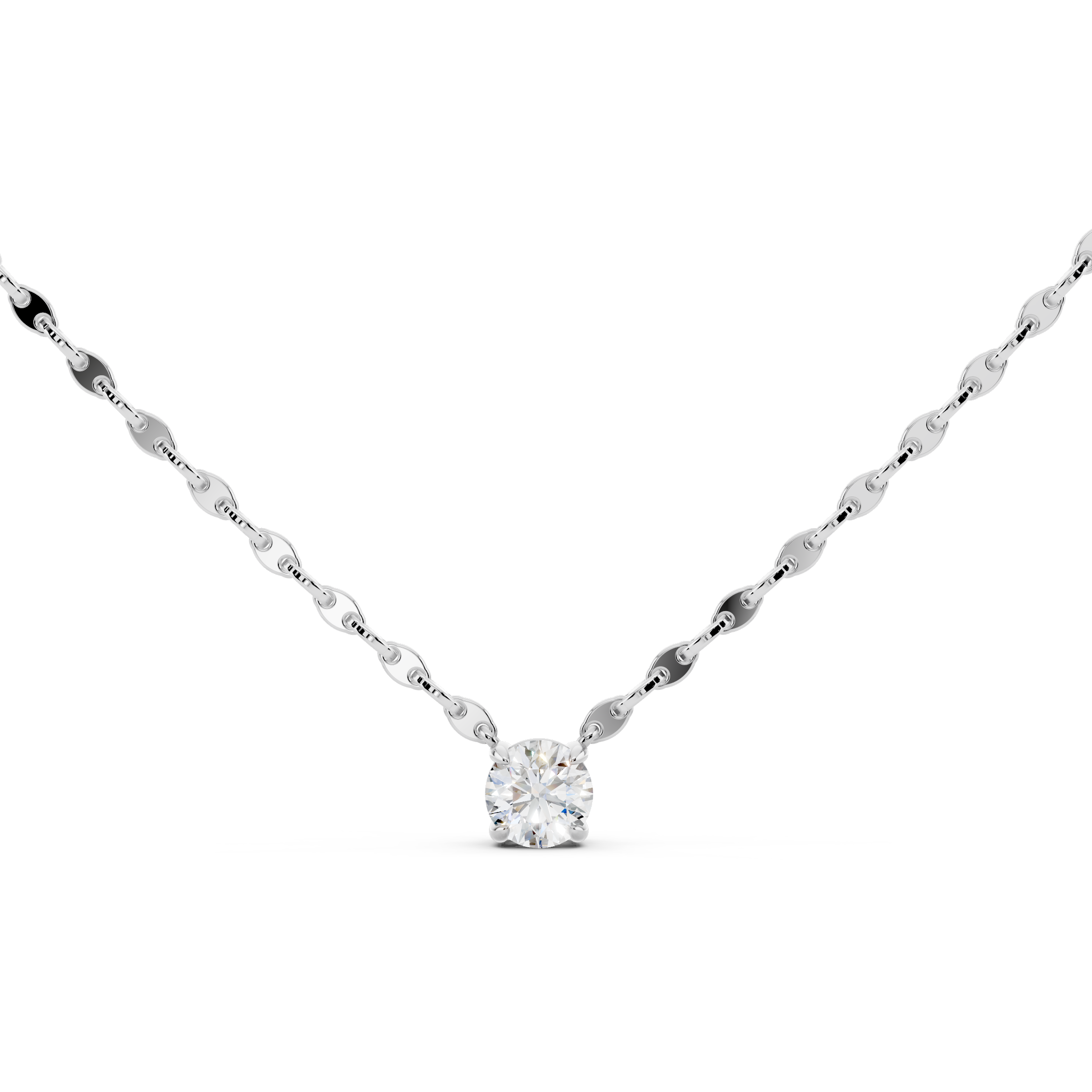 Shimmer Solitaire Necklace