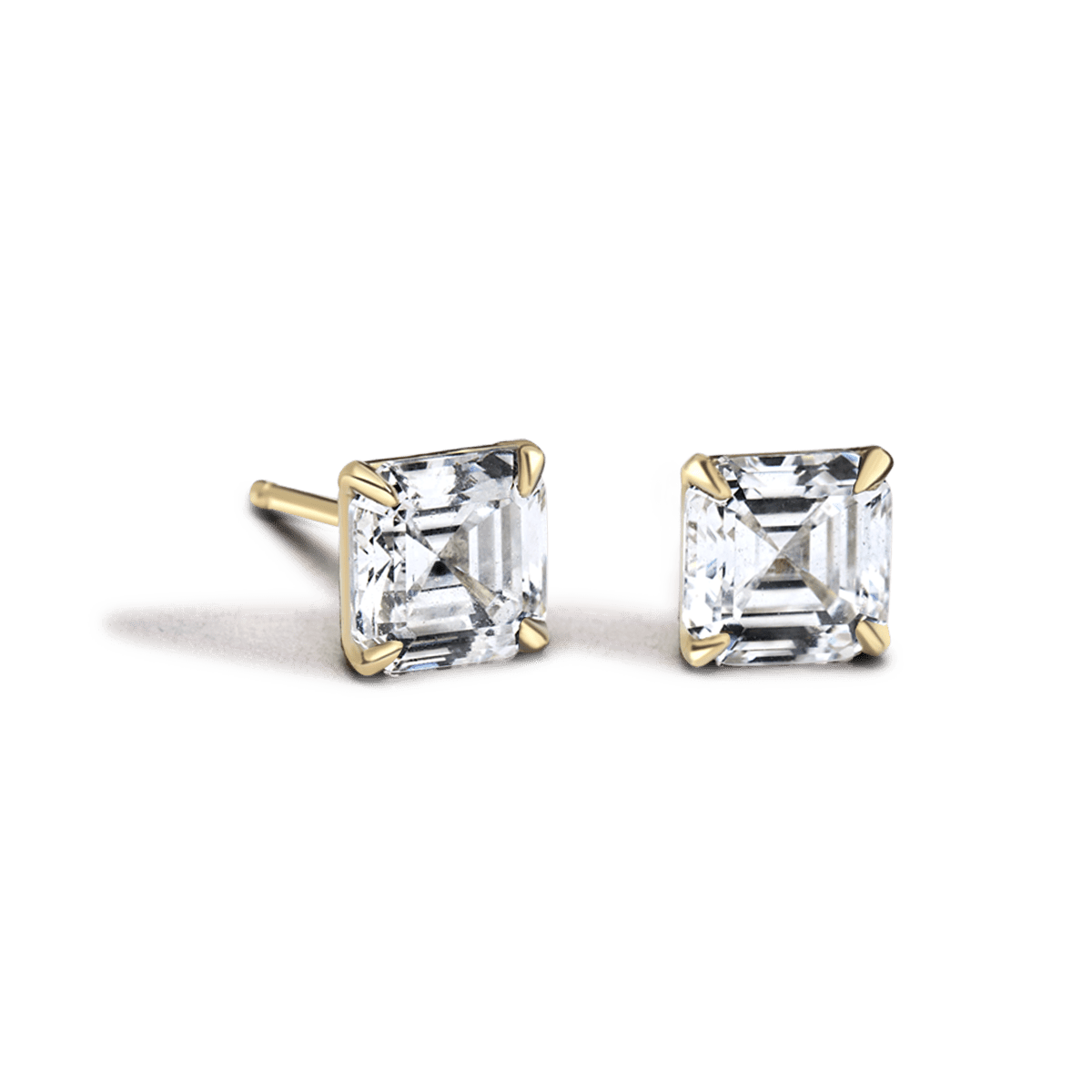 Asscher Studs