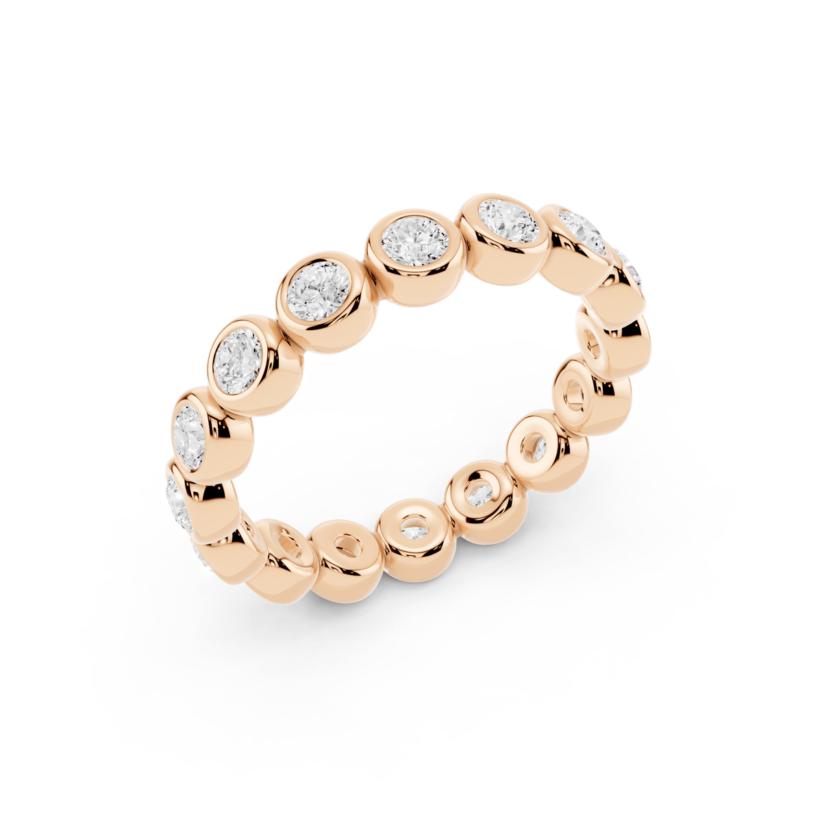 Bezel Bubble Lab-Grown Diamond Eternity Band