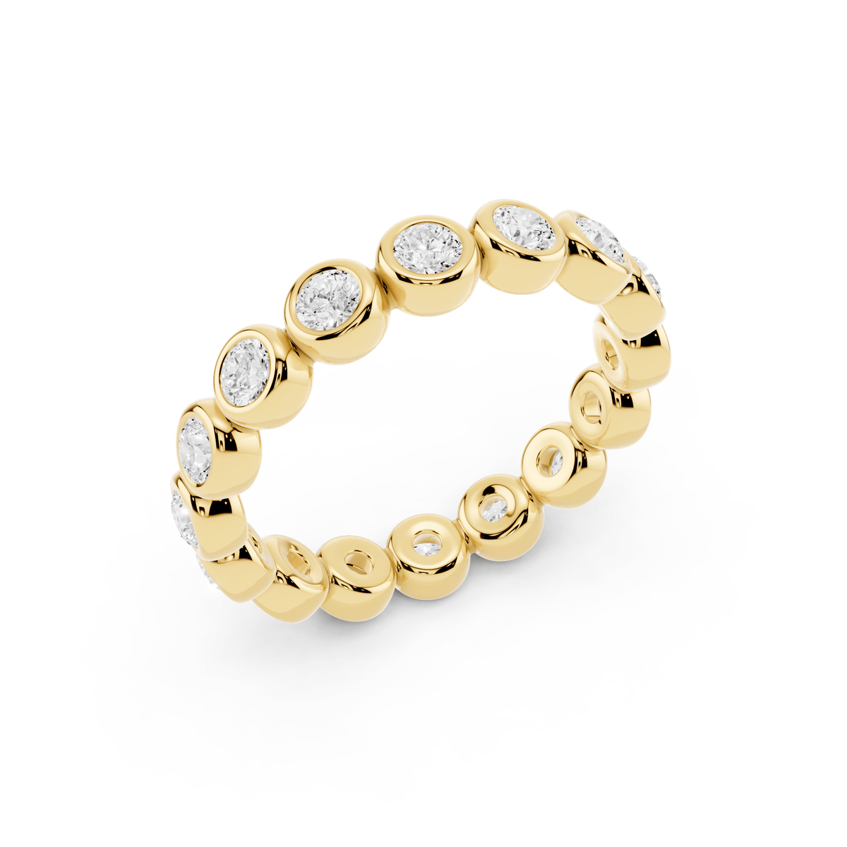 Bezel Bubble Lab-Grown Diamond Eternity Band