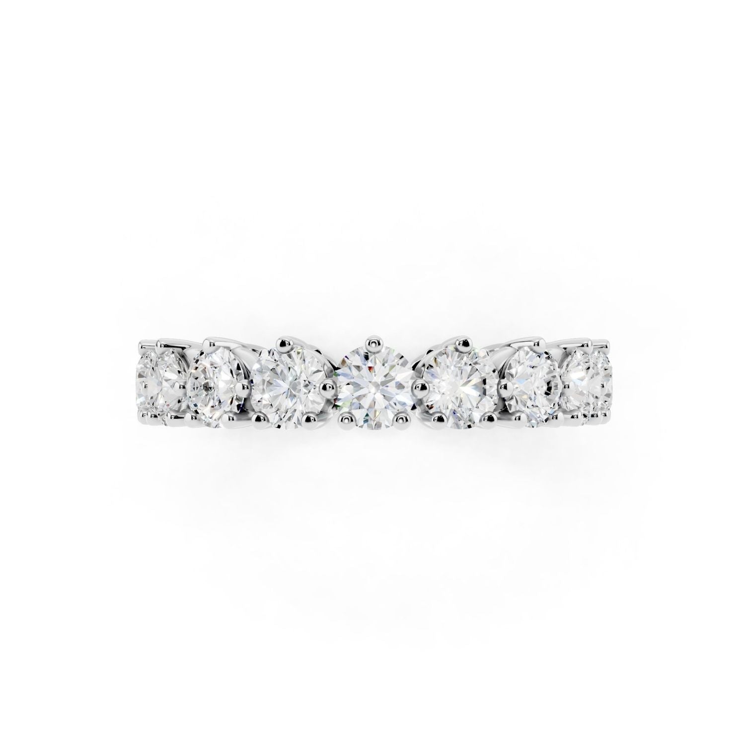 Classic 3 Prong Diamond Eternity Band