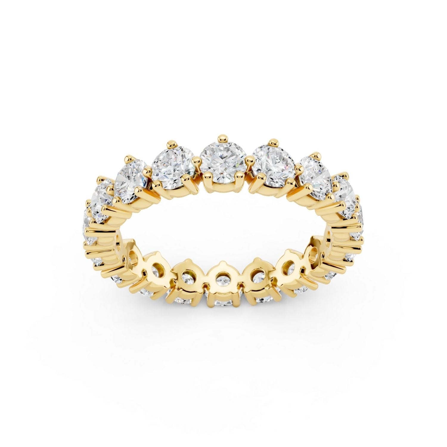 Classic 3 Prong Diamond Eternity Band