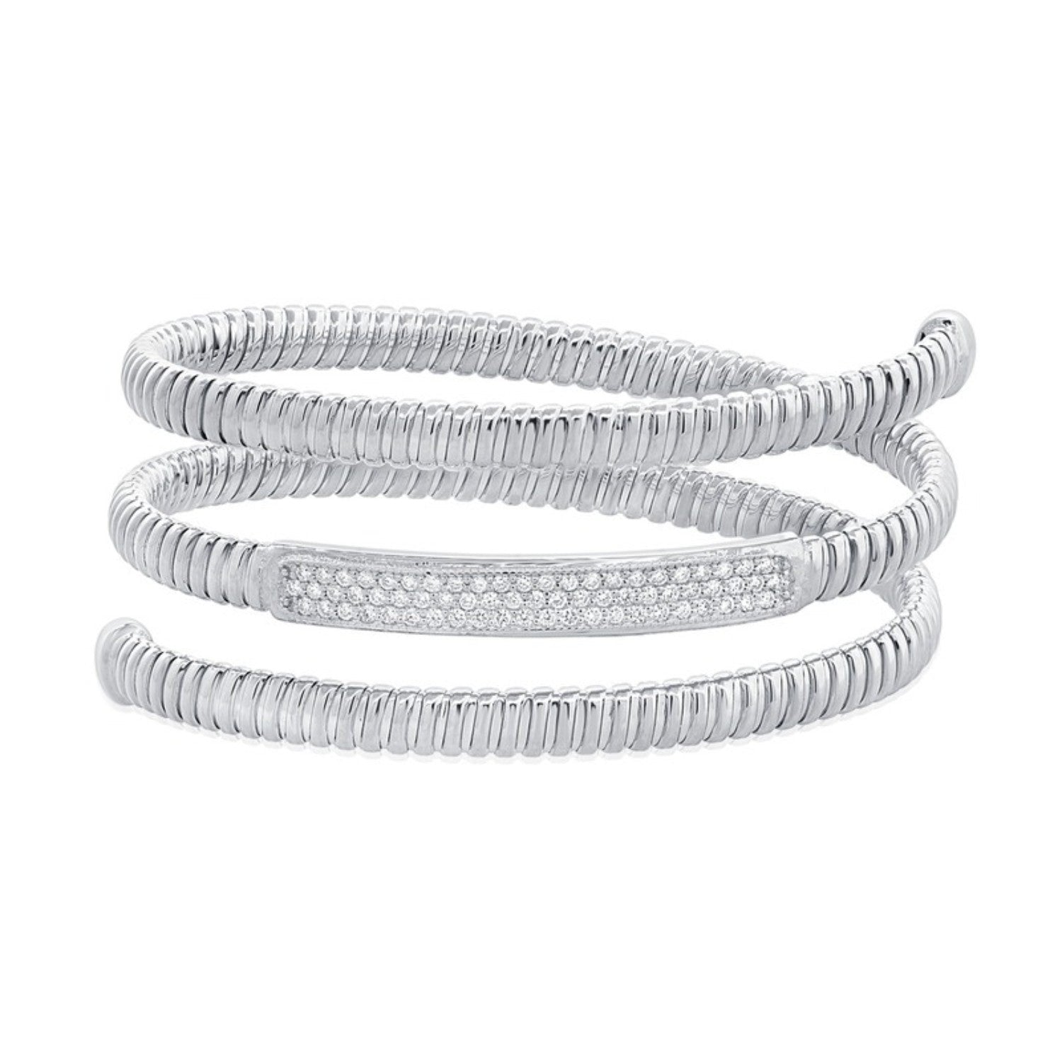 Coil Wrap Diamond Bracelet