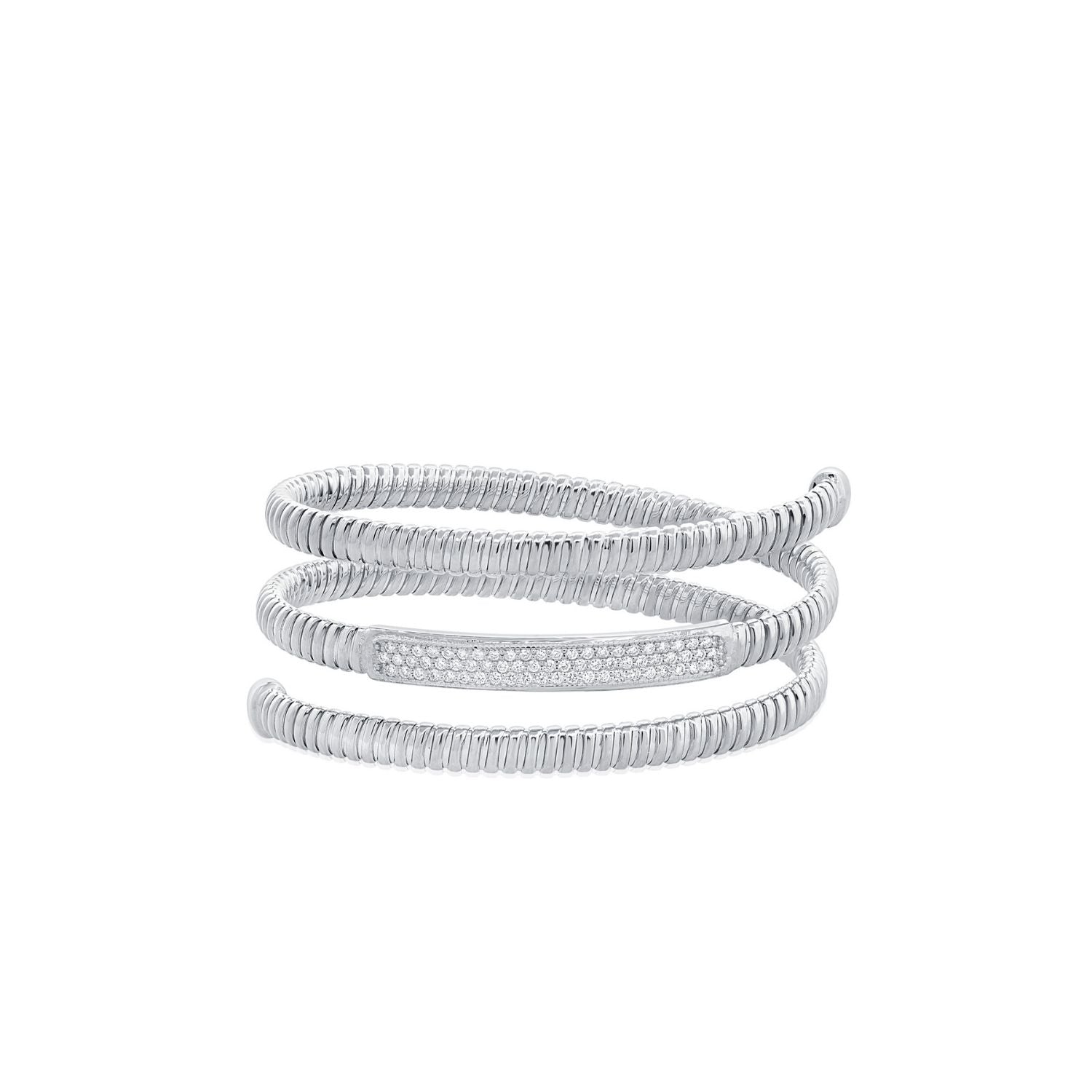Coil Wrap Diamond Bracelet