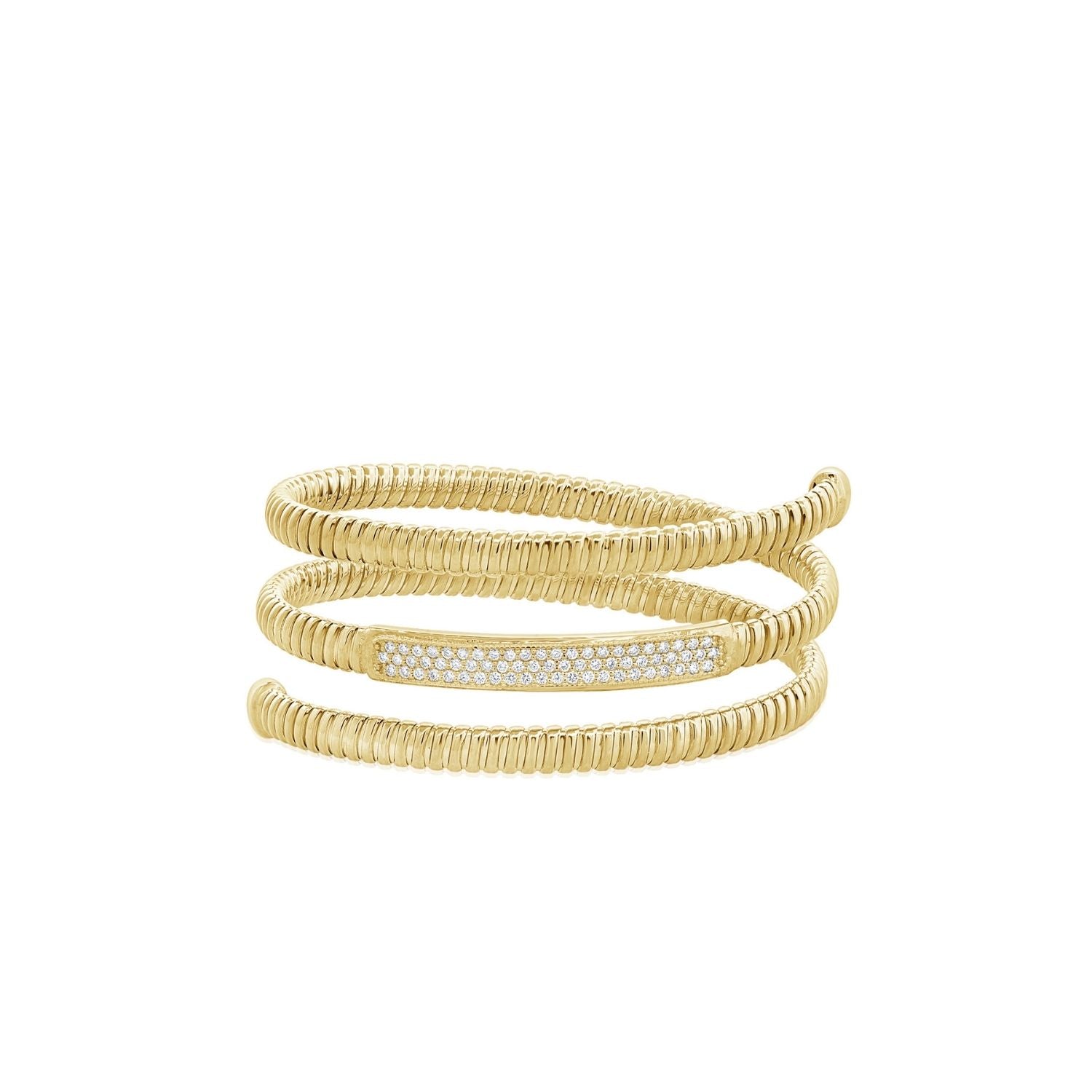 Coil Wrap Diamond Bracelet