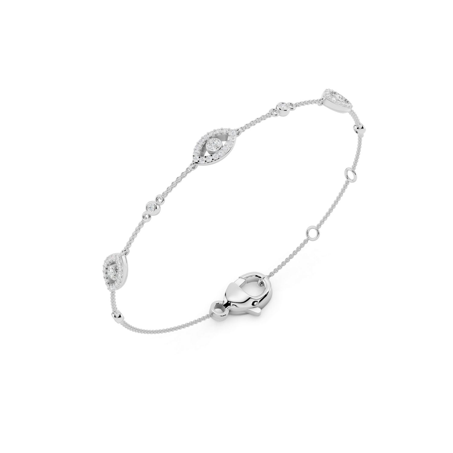 Diamond Evil of Protection Bracelet