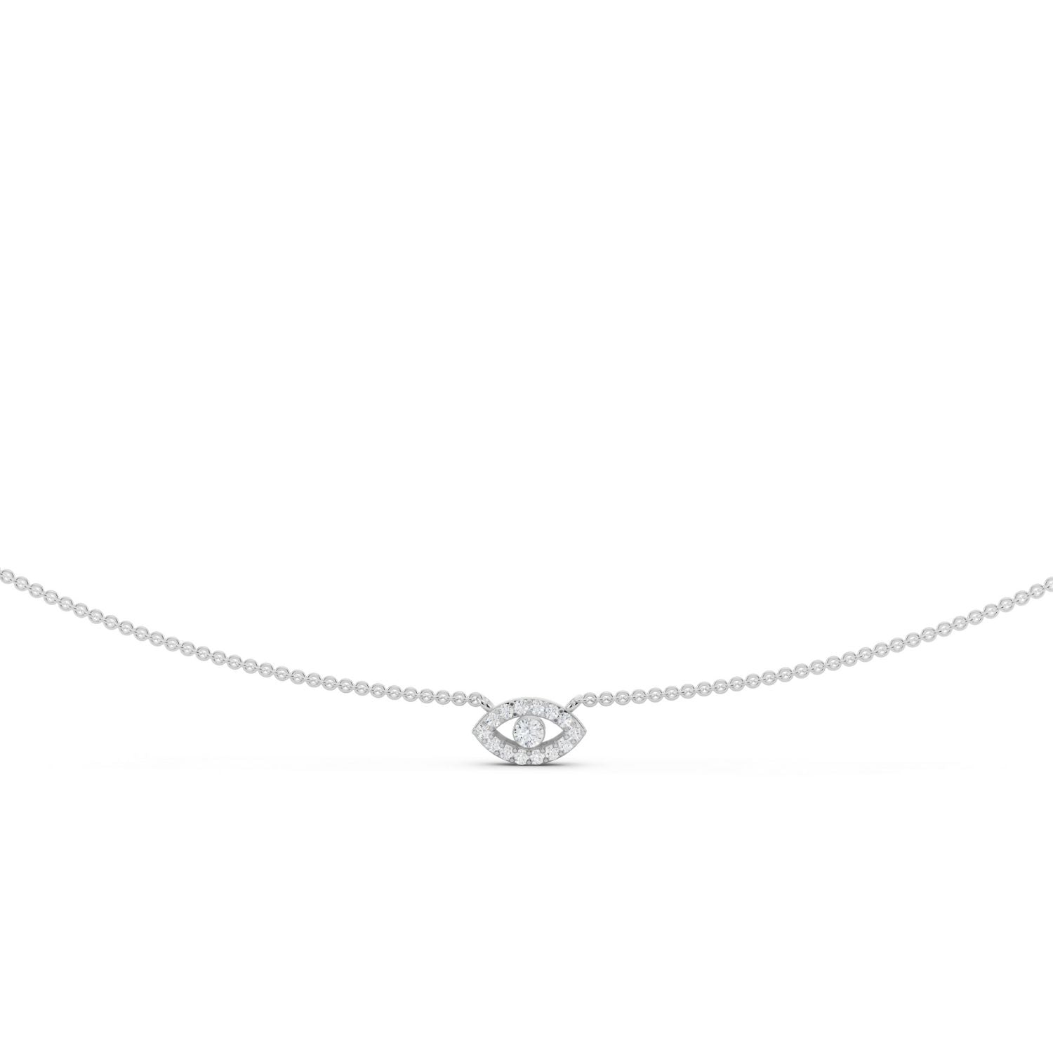 Diamond Eye of Protection Necklace