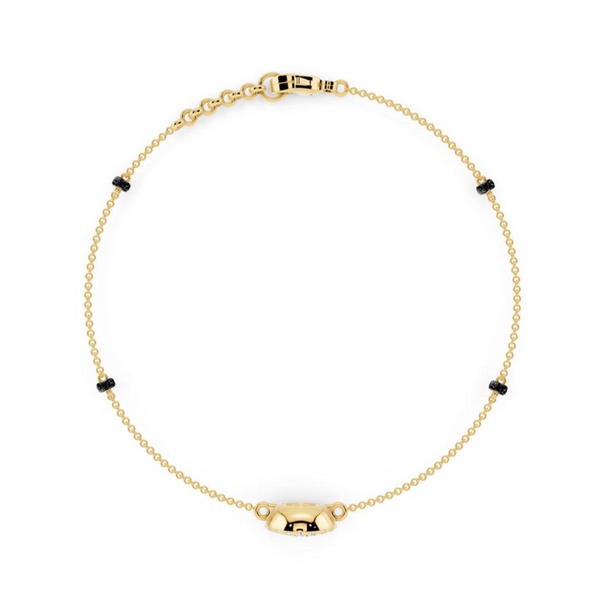 Diamond Halo Mangalsutra Bracelet