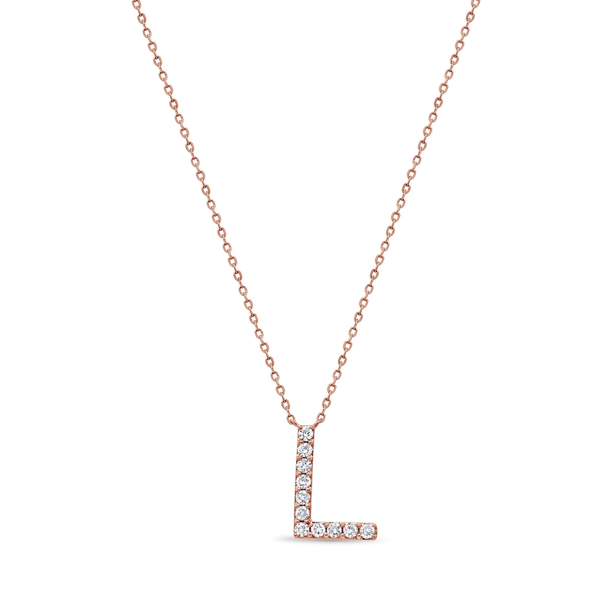 Diamond Initial Necklace