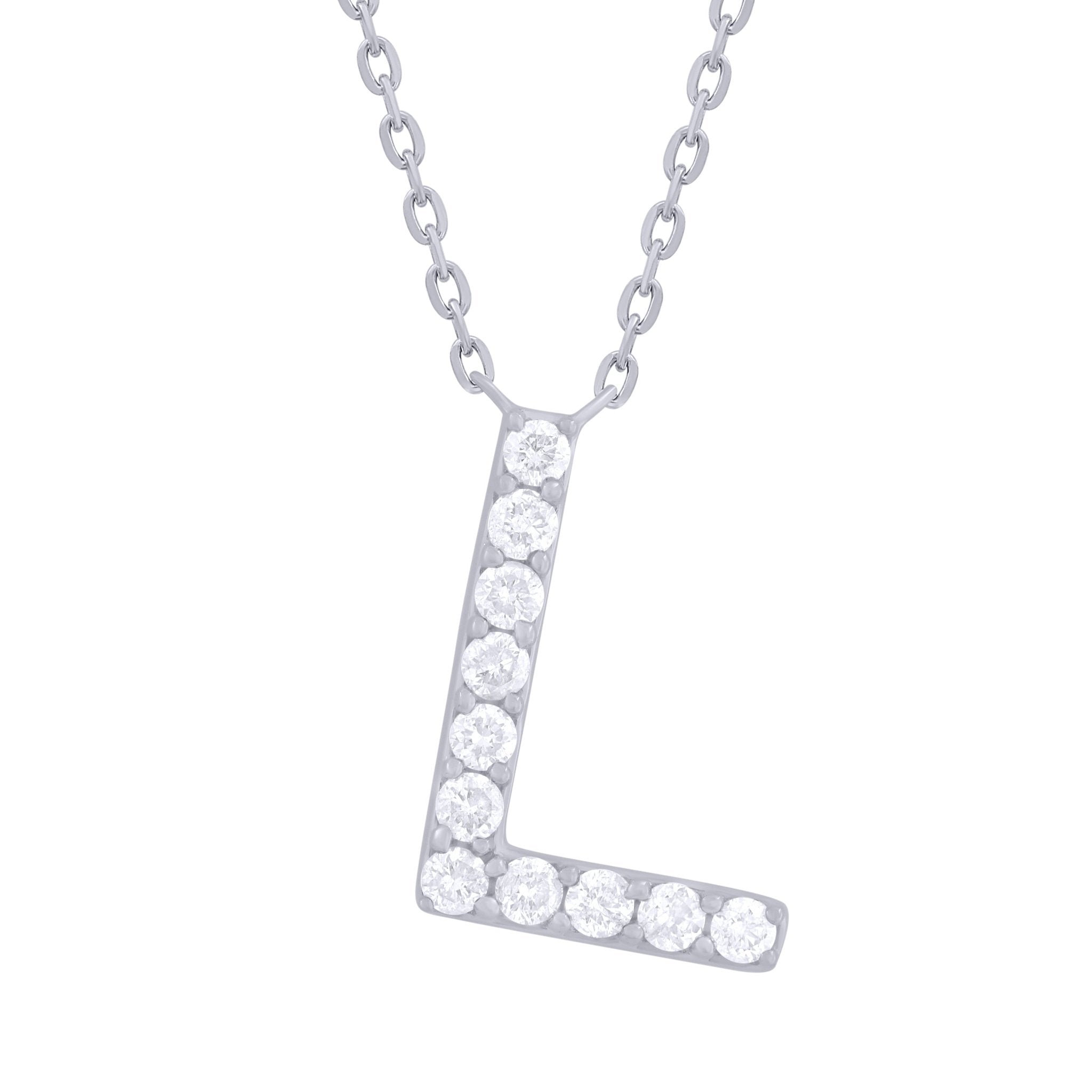 Diamond Initial Necklace