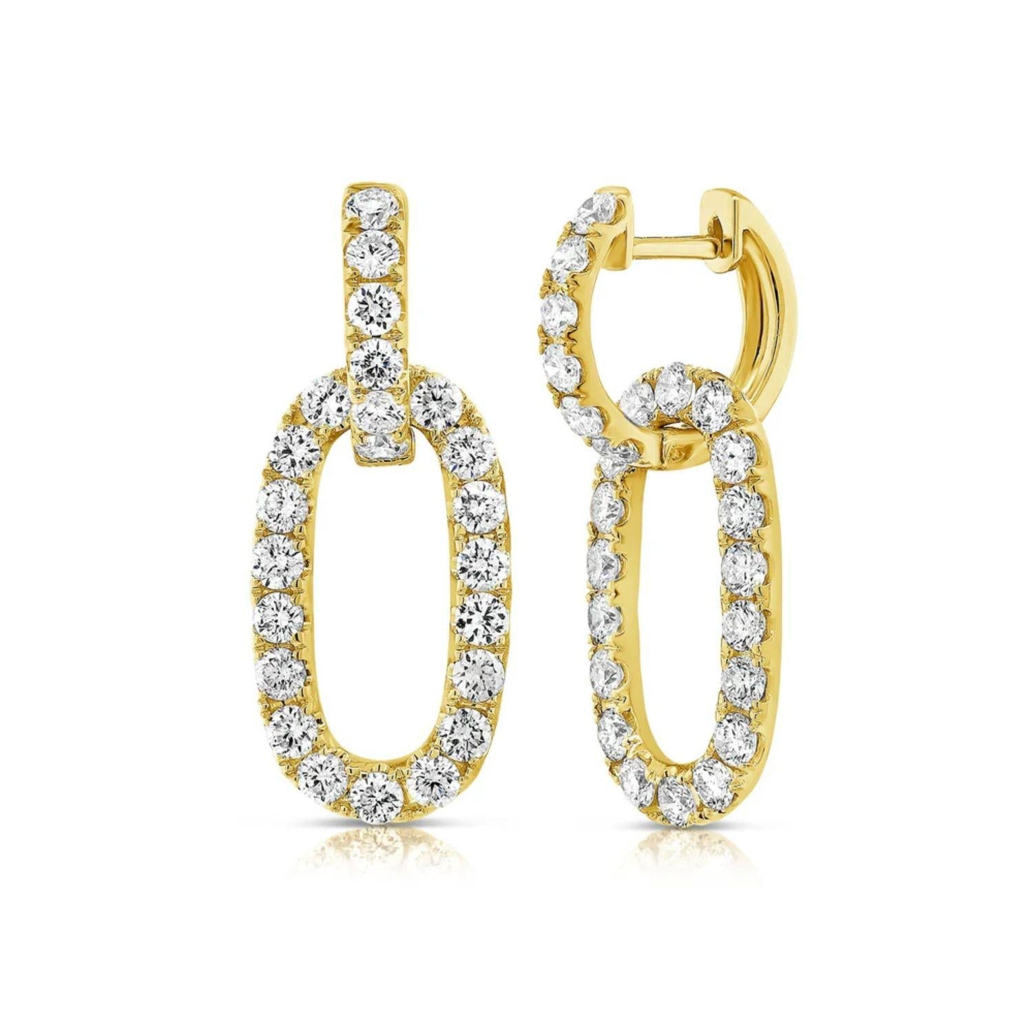 Diamond Link Earrings
