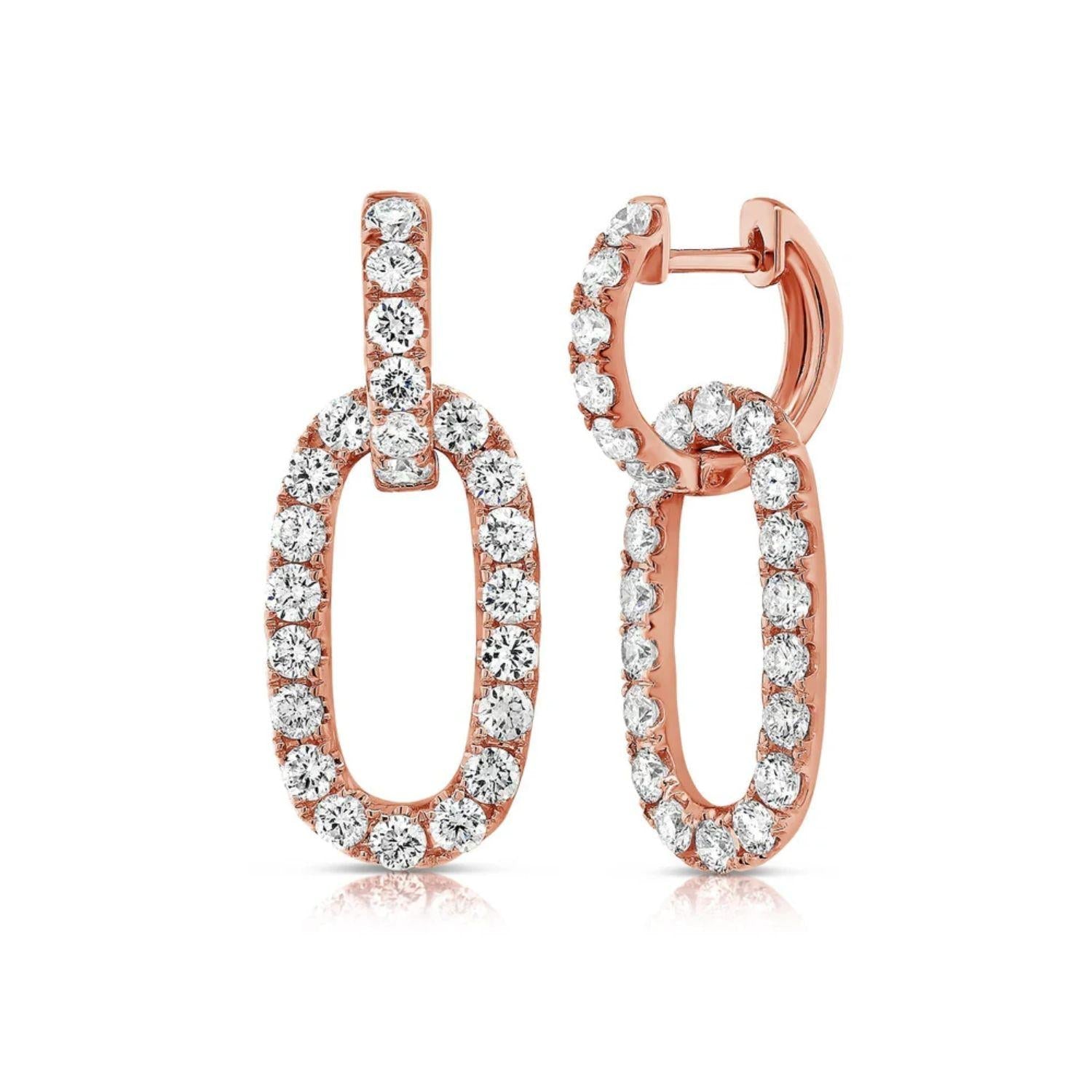 Diamond Link Earrings