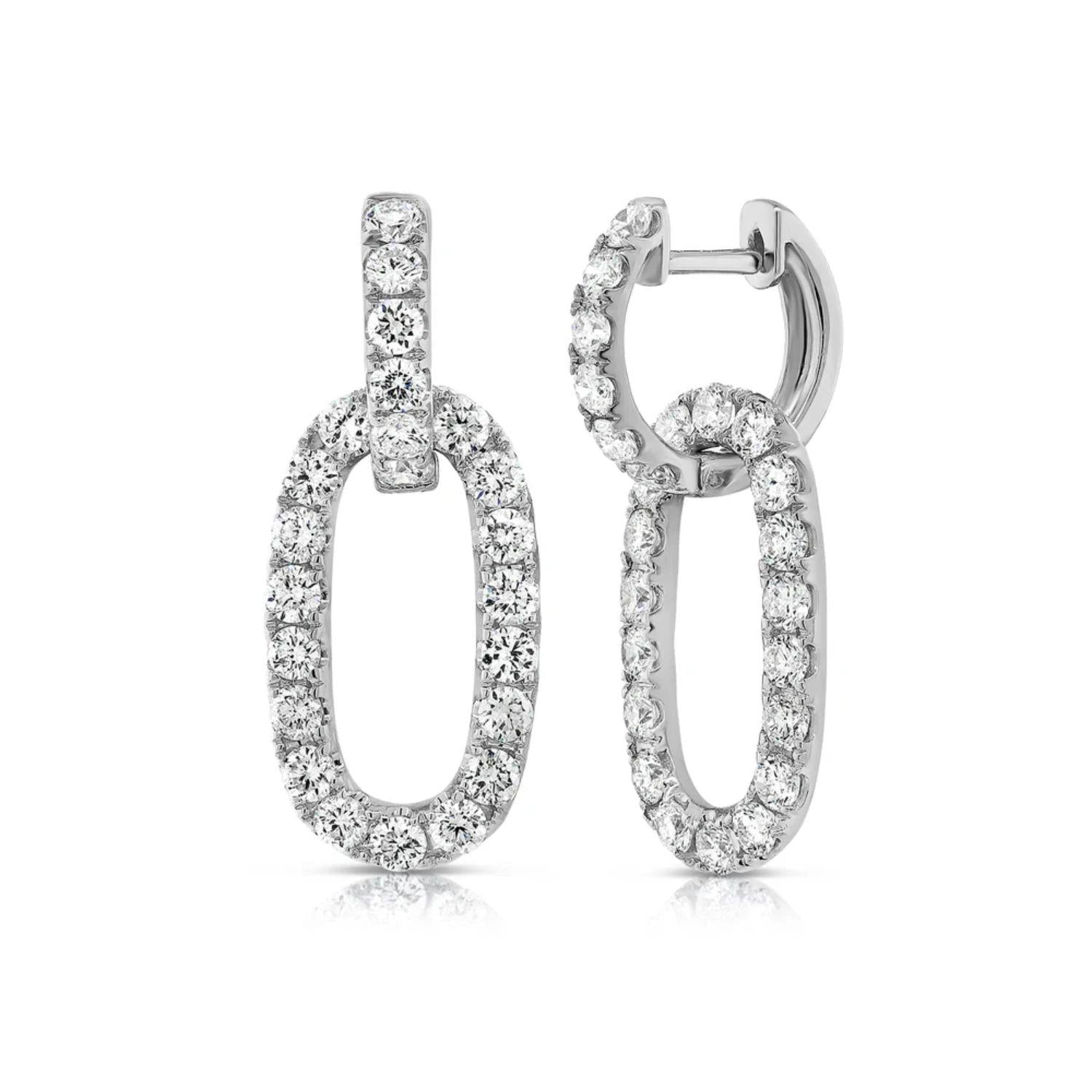 Diamond Link Earrings