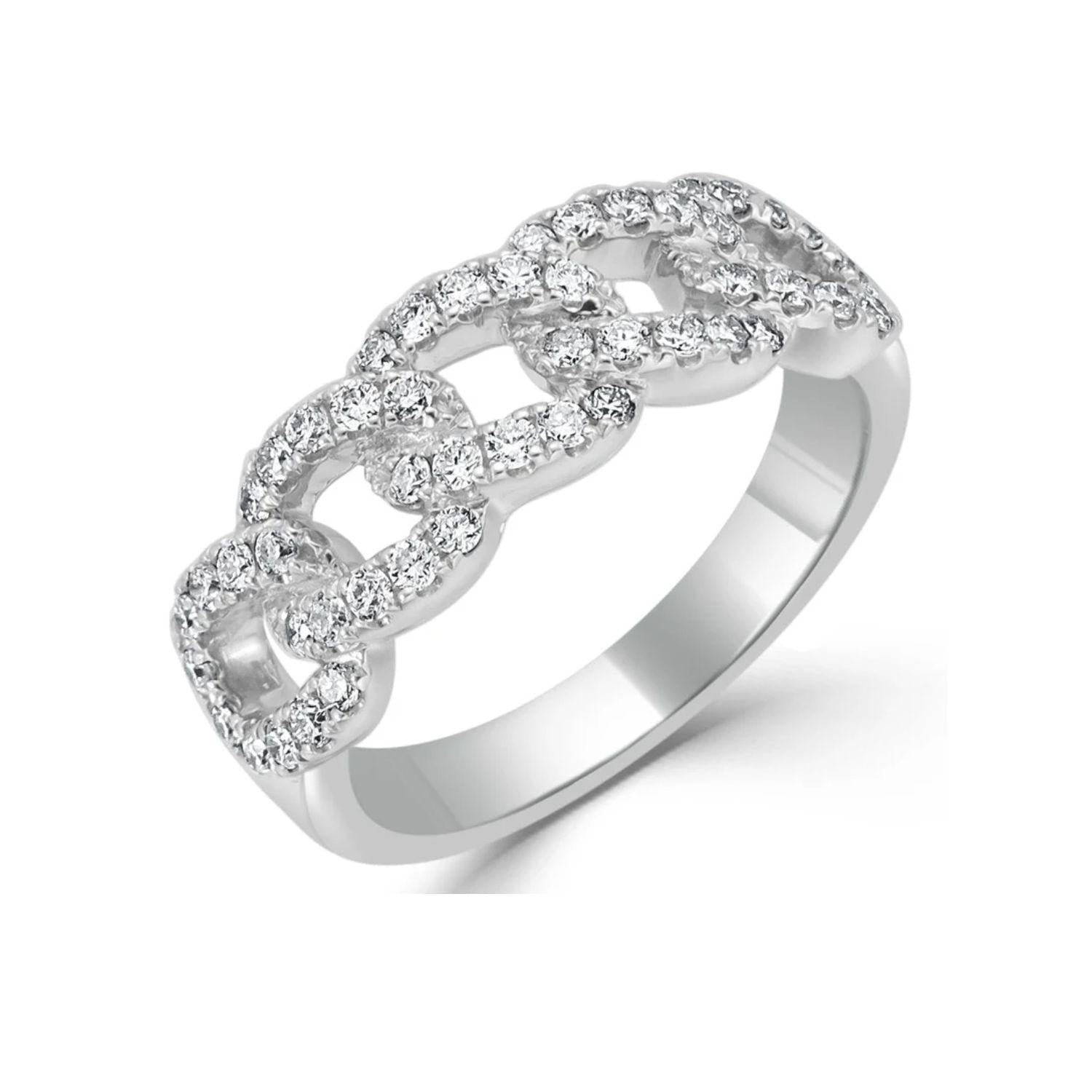 Diamond Link Ring