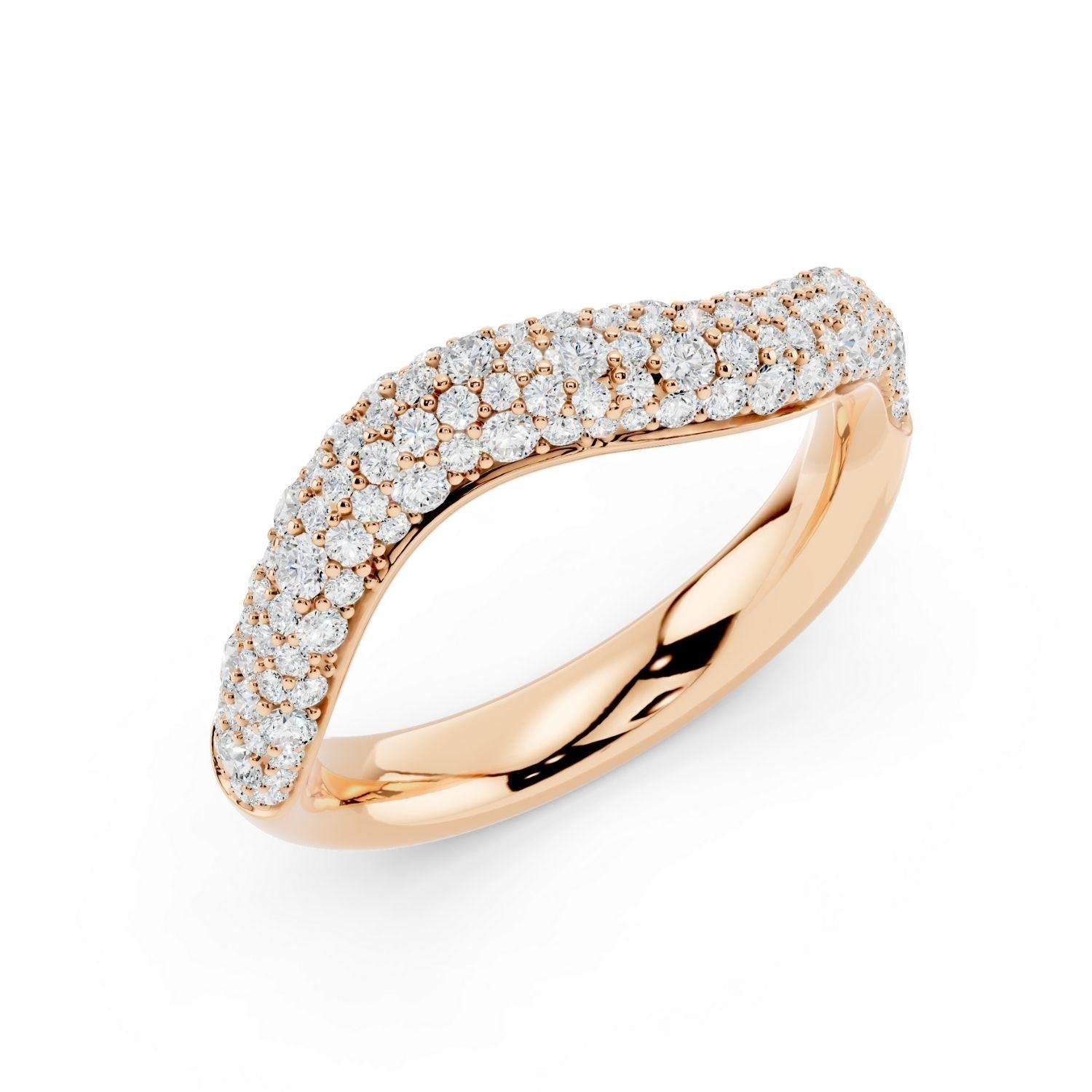 Diamond Pavé Wave Band