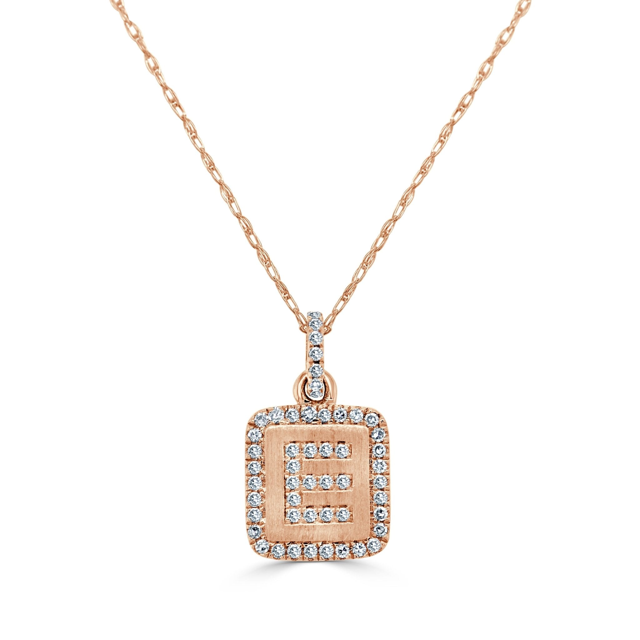 Diamond Small Initial Necklace