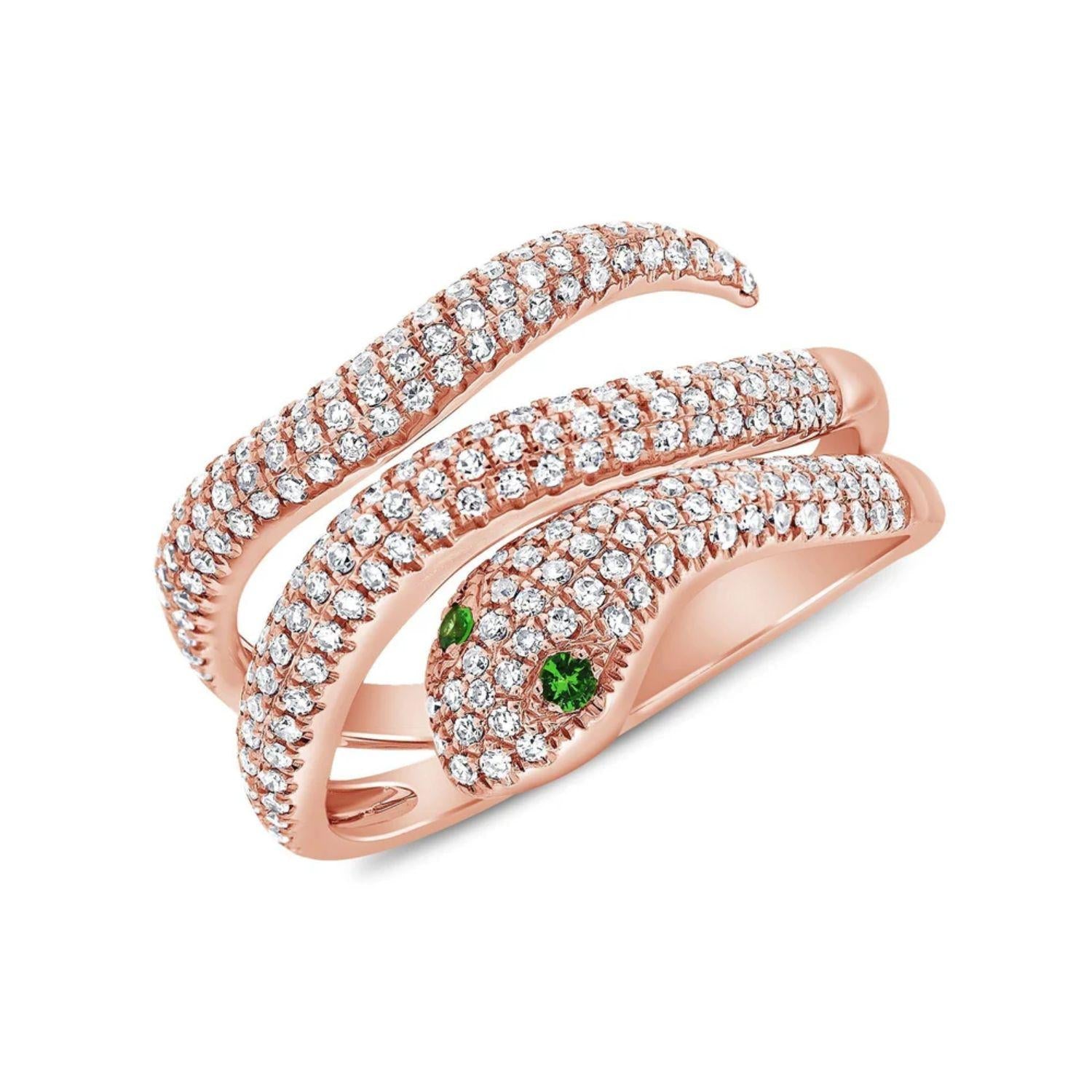Diamond Snake Ring