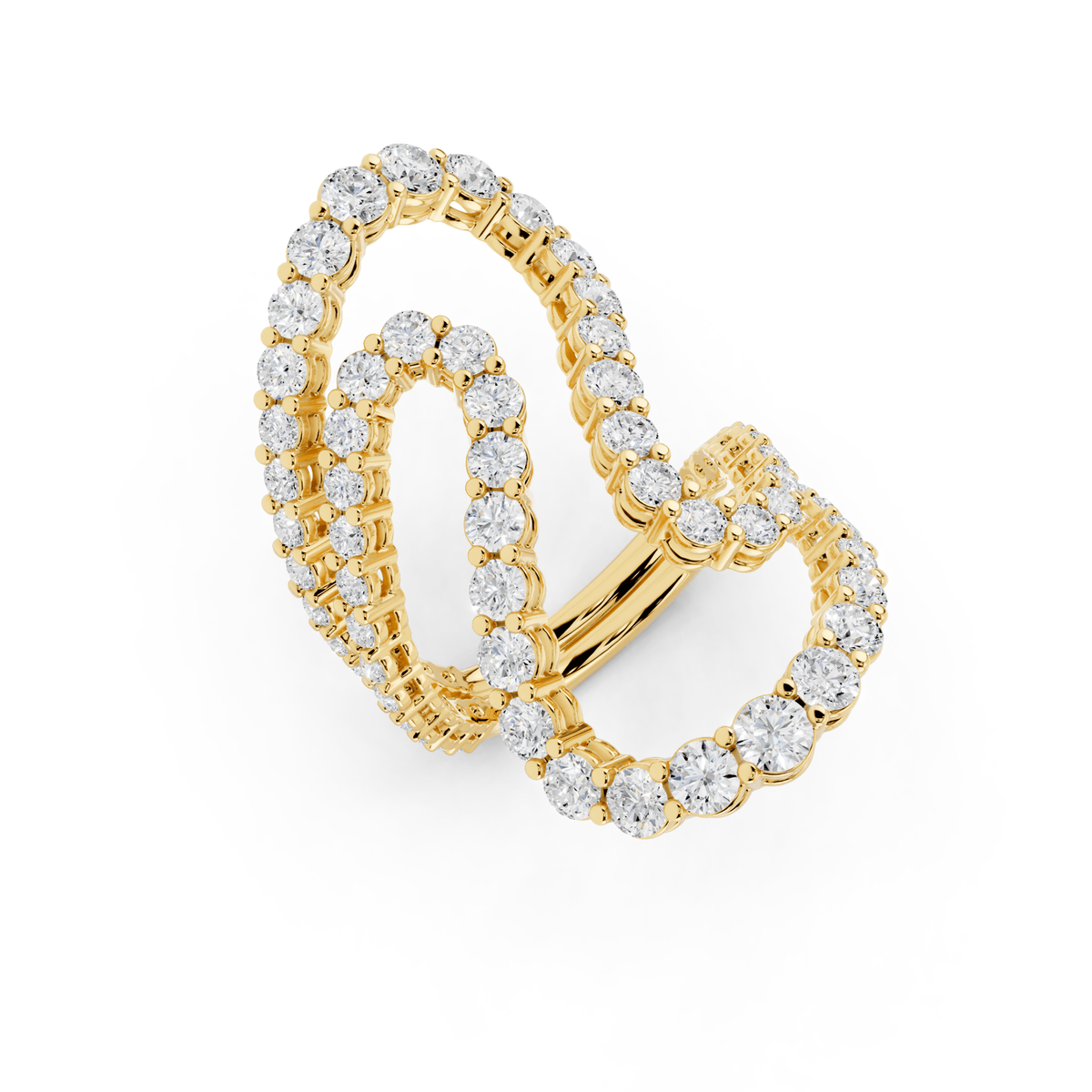 Double Loop Lab-Grown Diamond Ring