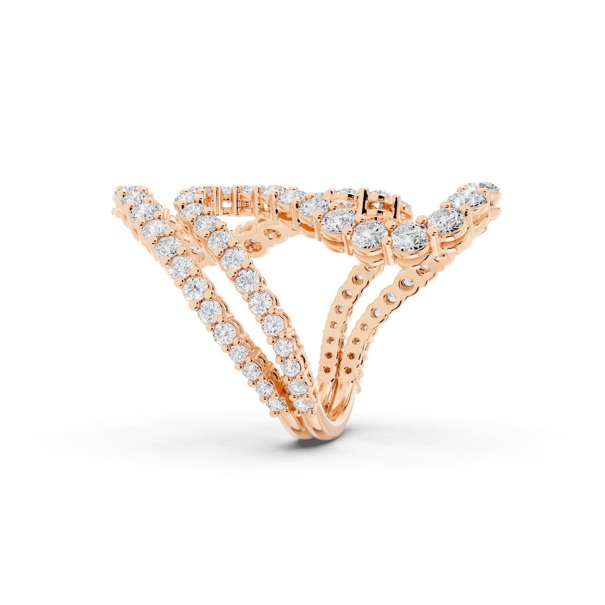 Double Loop Lab-Grown Diamond Ring