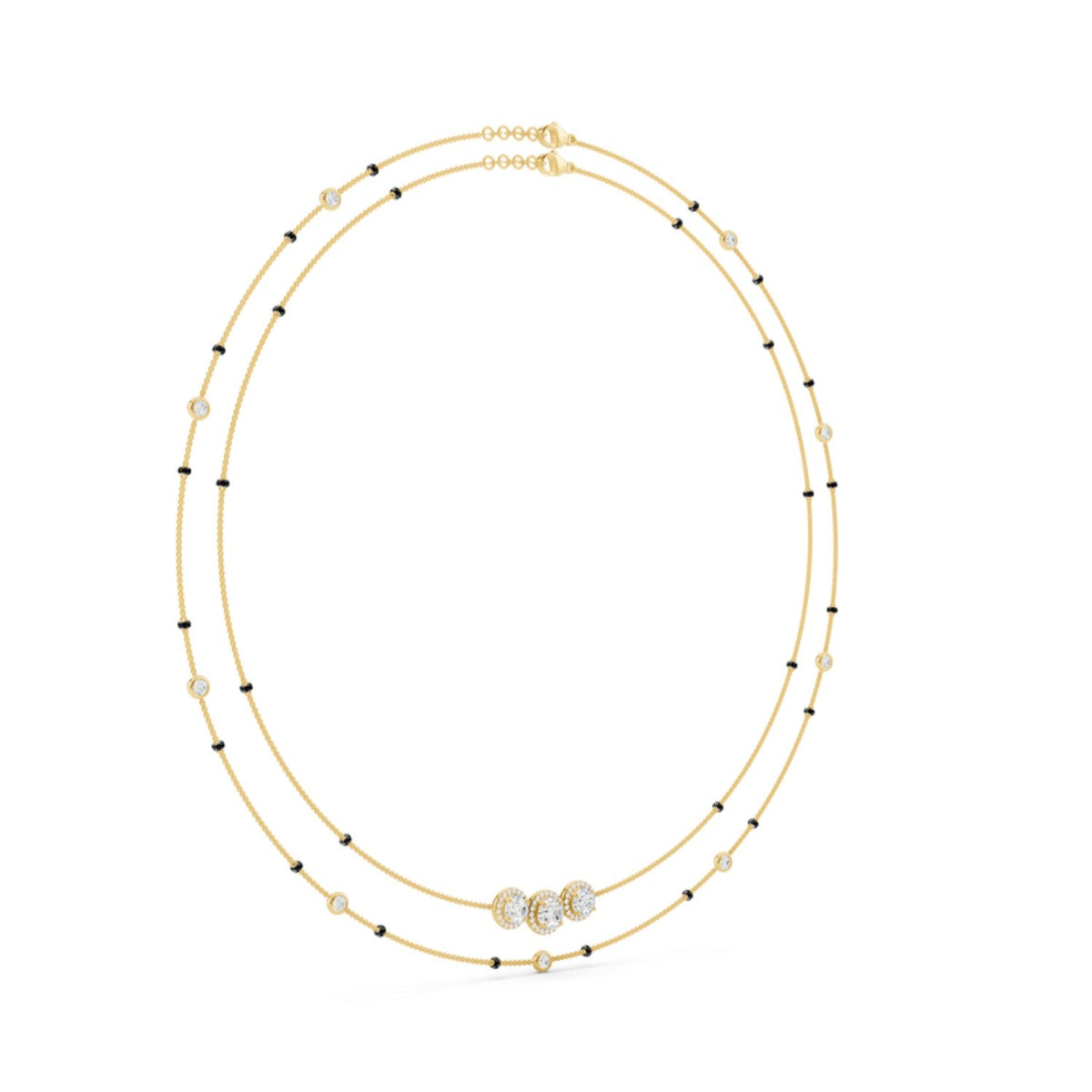 Double Strand Diamond Mangalsutra