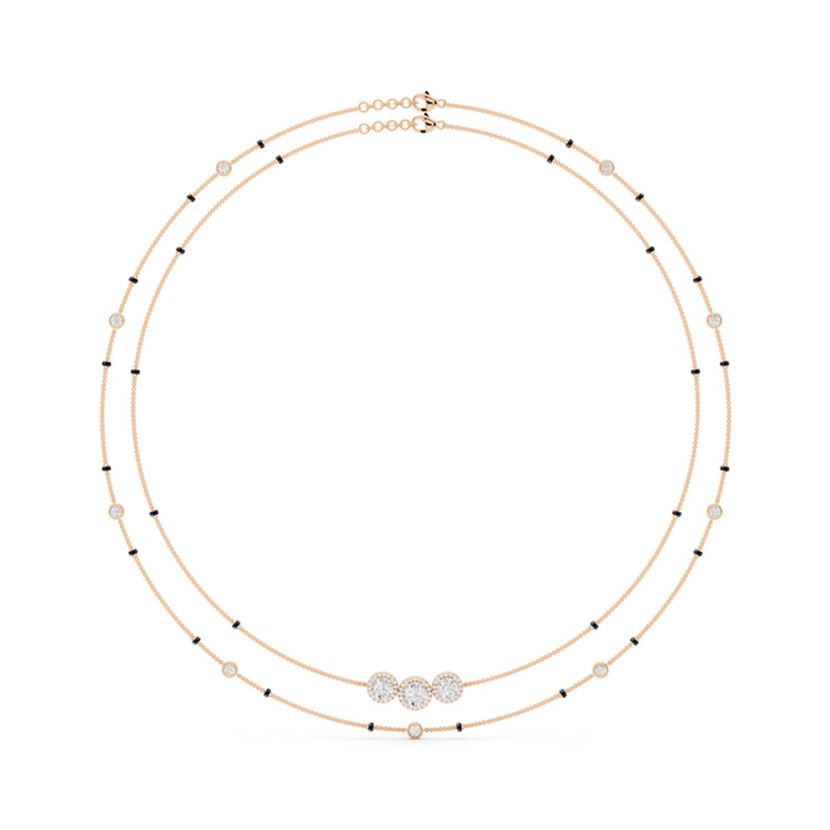 Double Strand Diamond Mangalsutra