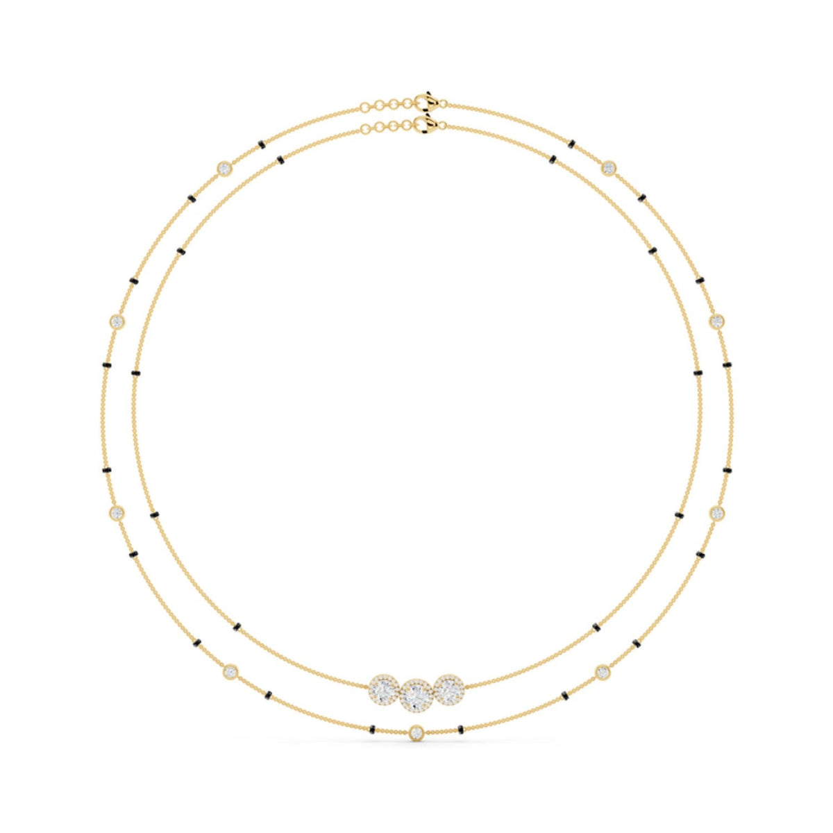 Double Strand Diamond Mangalsutra