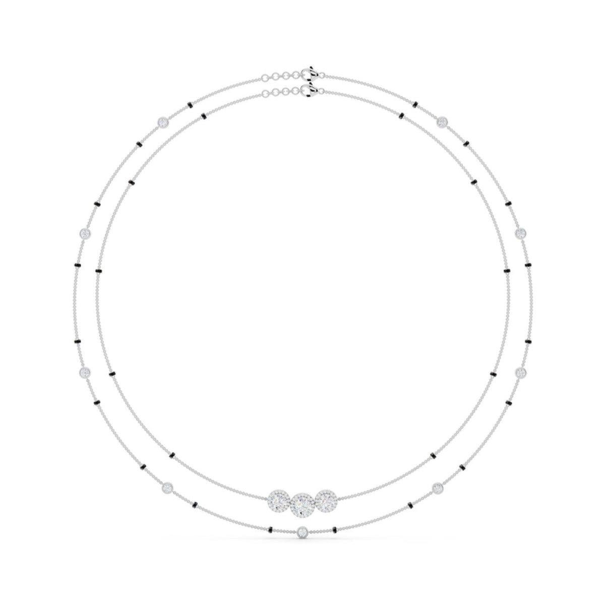 Double Strand Diamond Mangalsutra