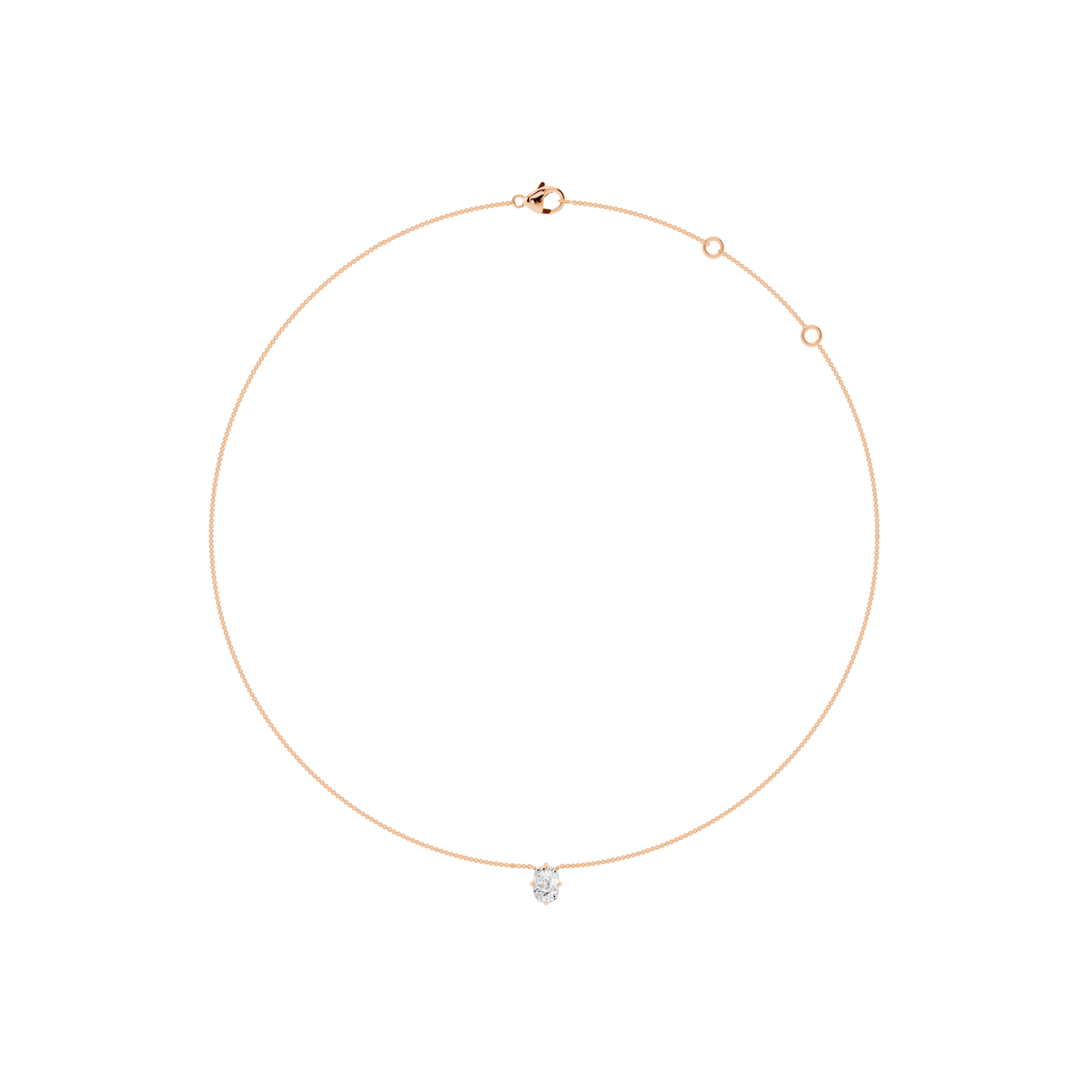 Elongated Cushion Lab-Grown Diamond Necklace