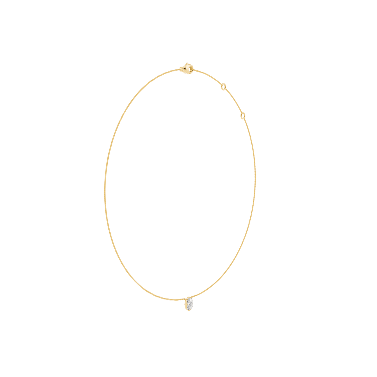 Elongated Cushion Lab-Grown Diamond Necklace