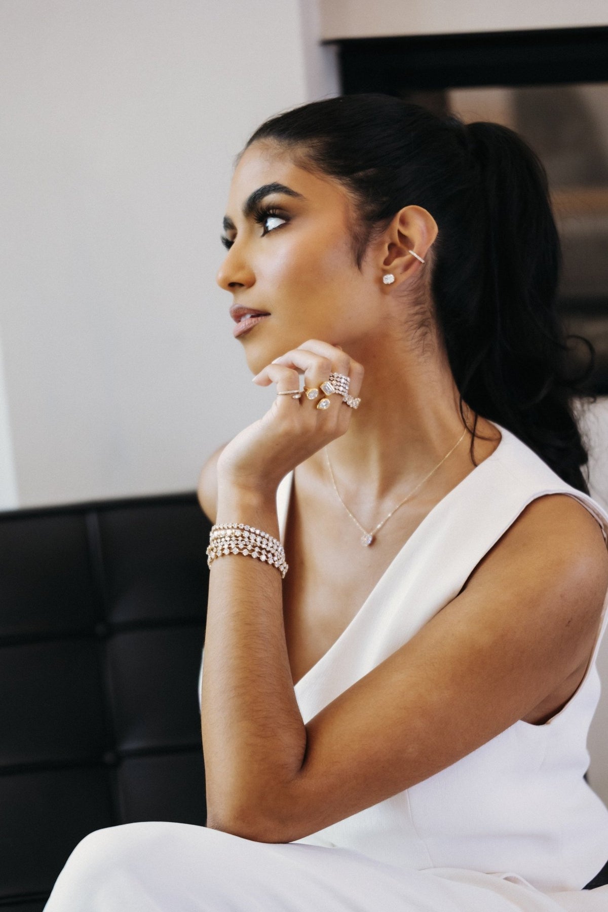 Elongated Cushion Lab-Grown Diamond Stud Earrings
