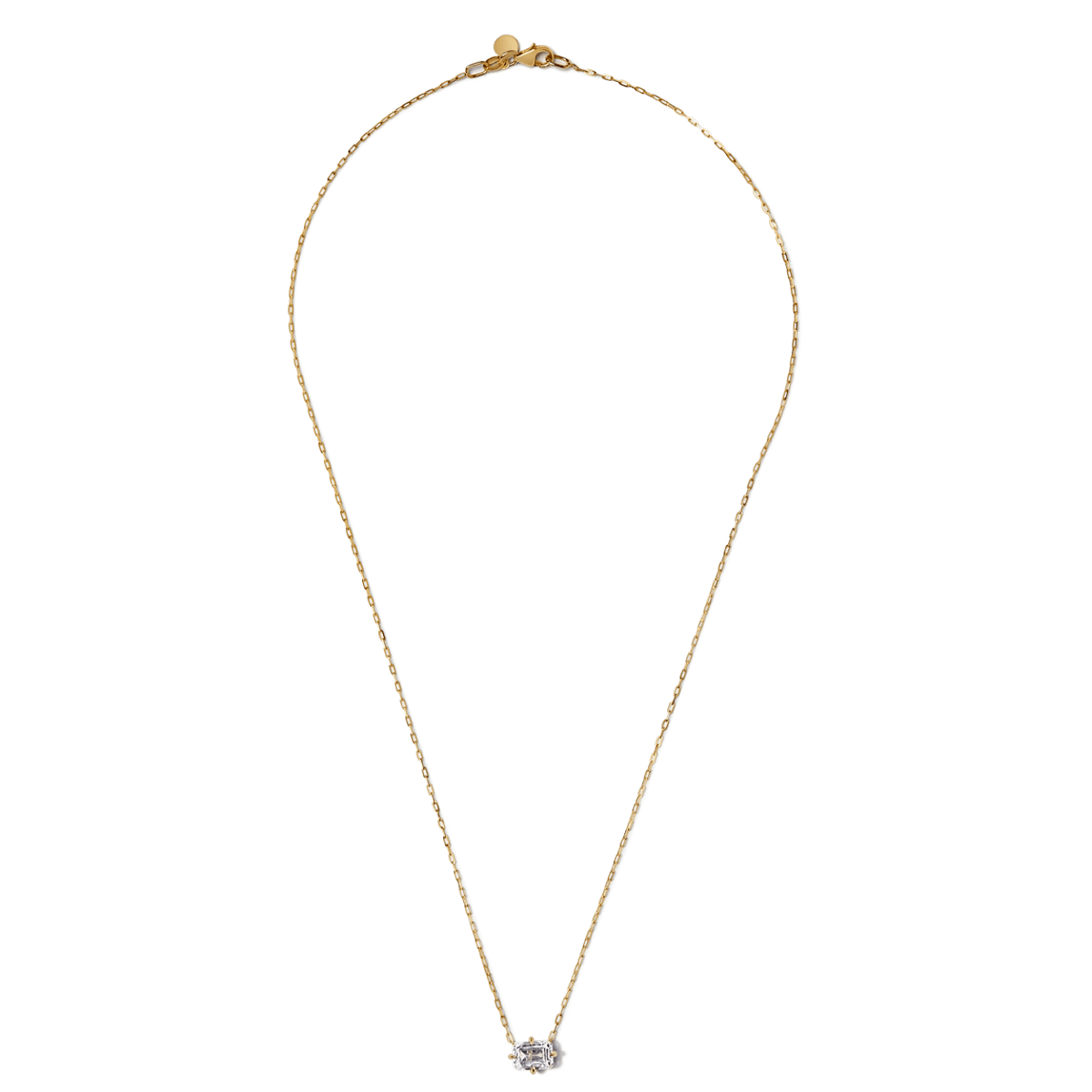 Emerald Cut Diamond Pendant