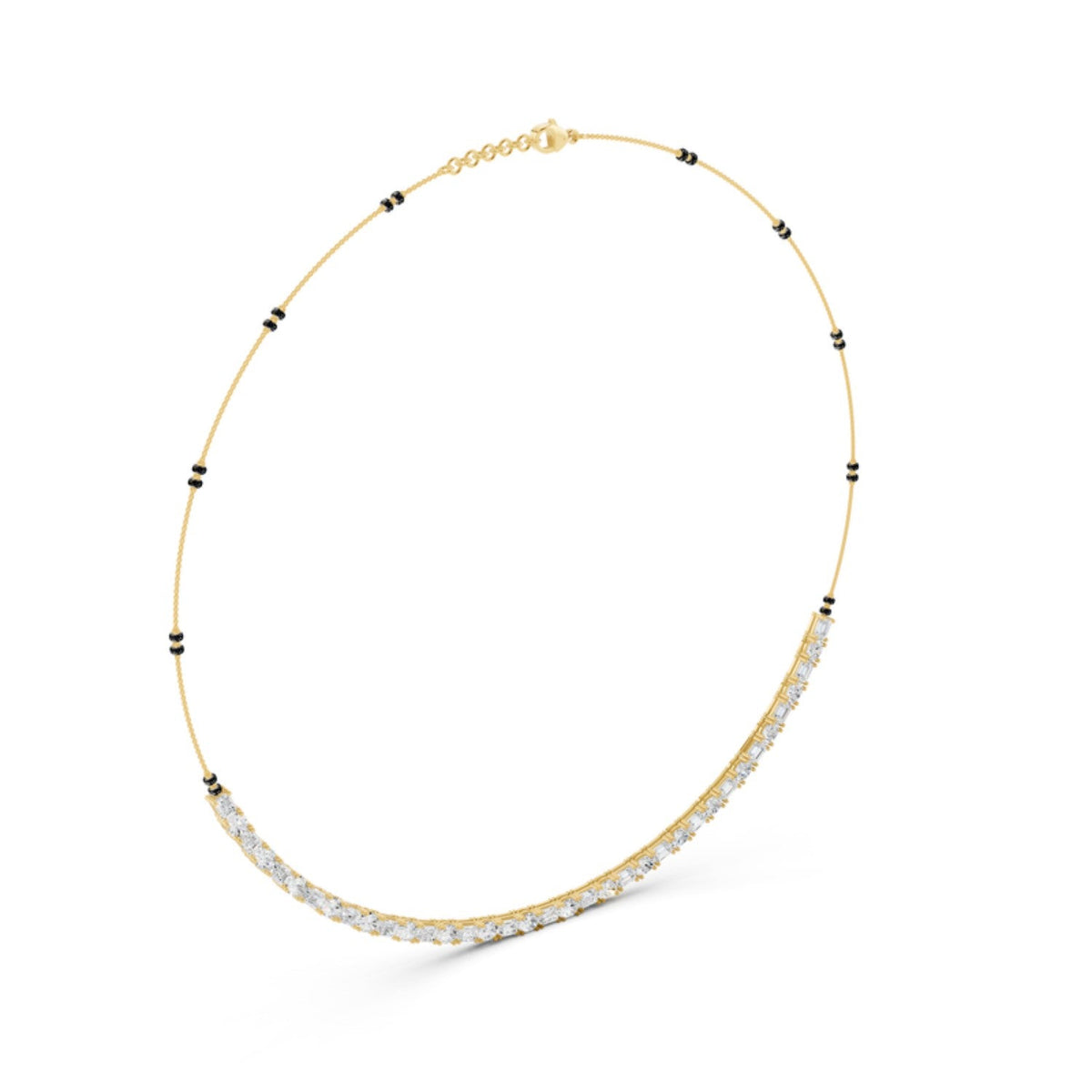 Emerald Cut Tennis Mangalsutra