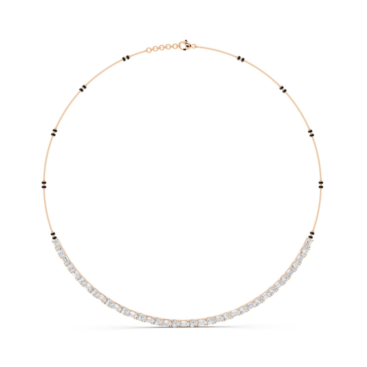 Emerald Cut Tennis Mangalsutra