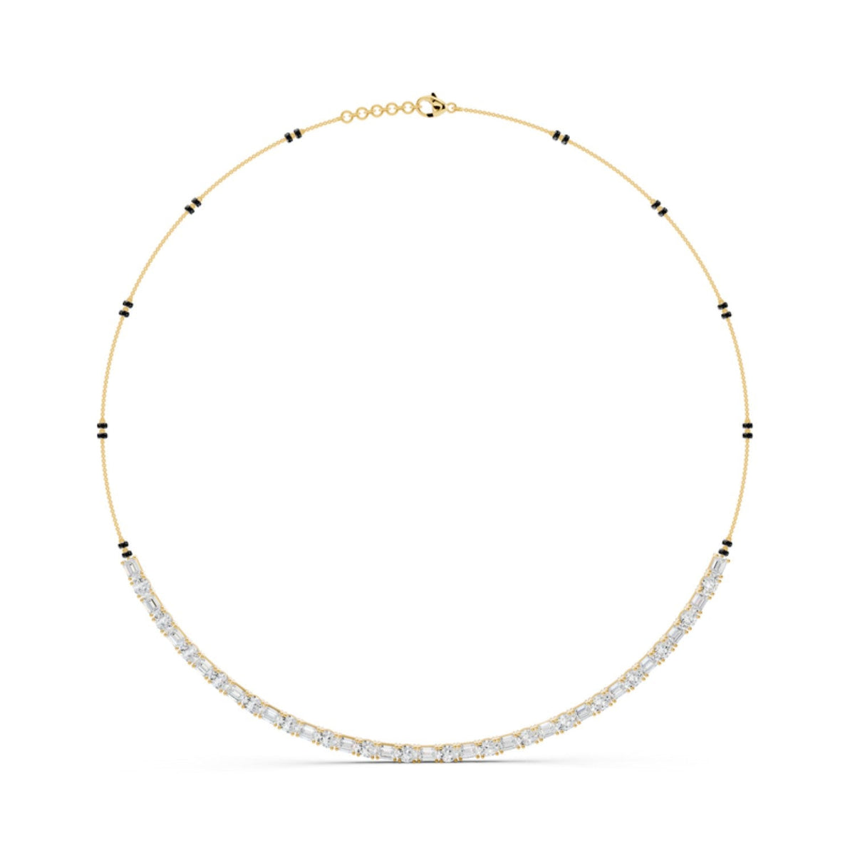Emerald Cut Tennis Mangalsutra