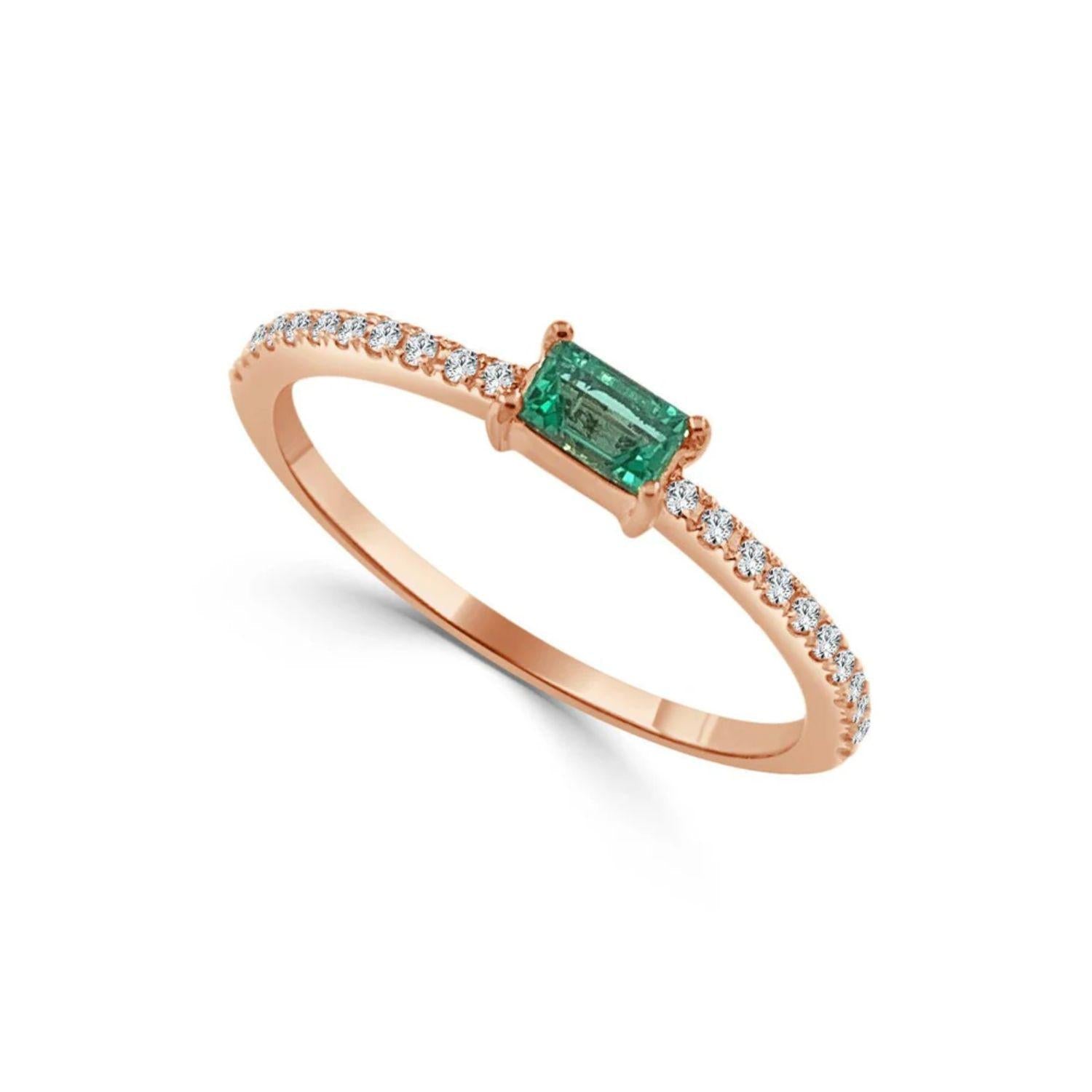 Emerald Diamond Ring