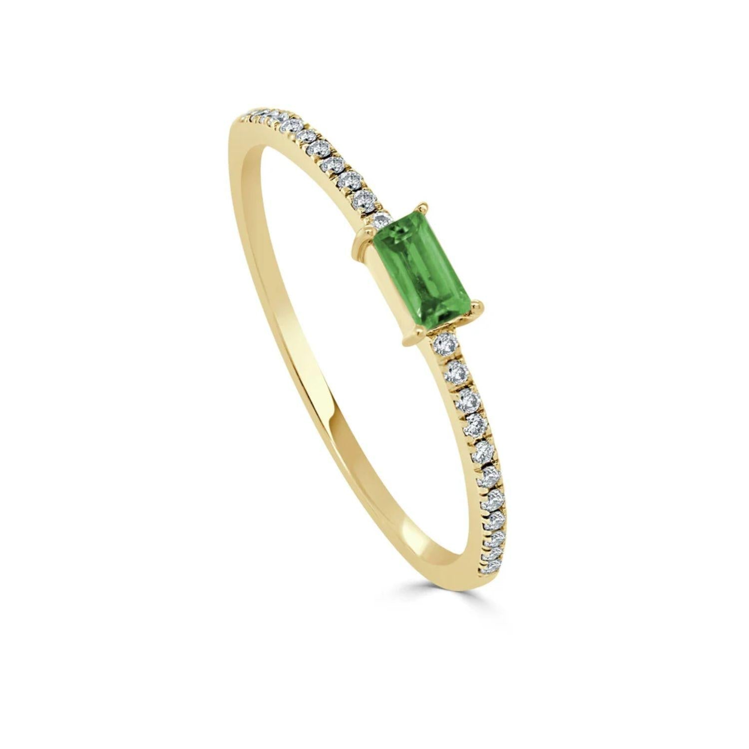 Emerald Diamond Ring