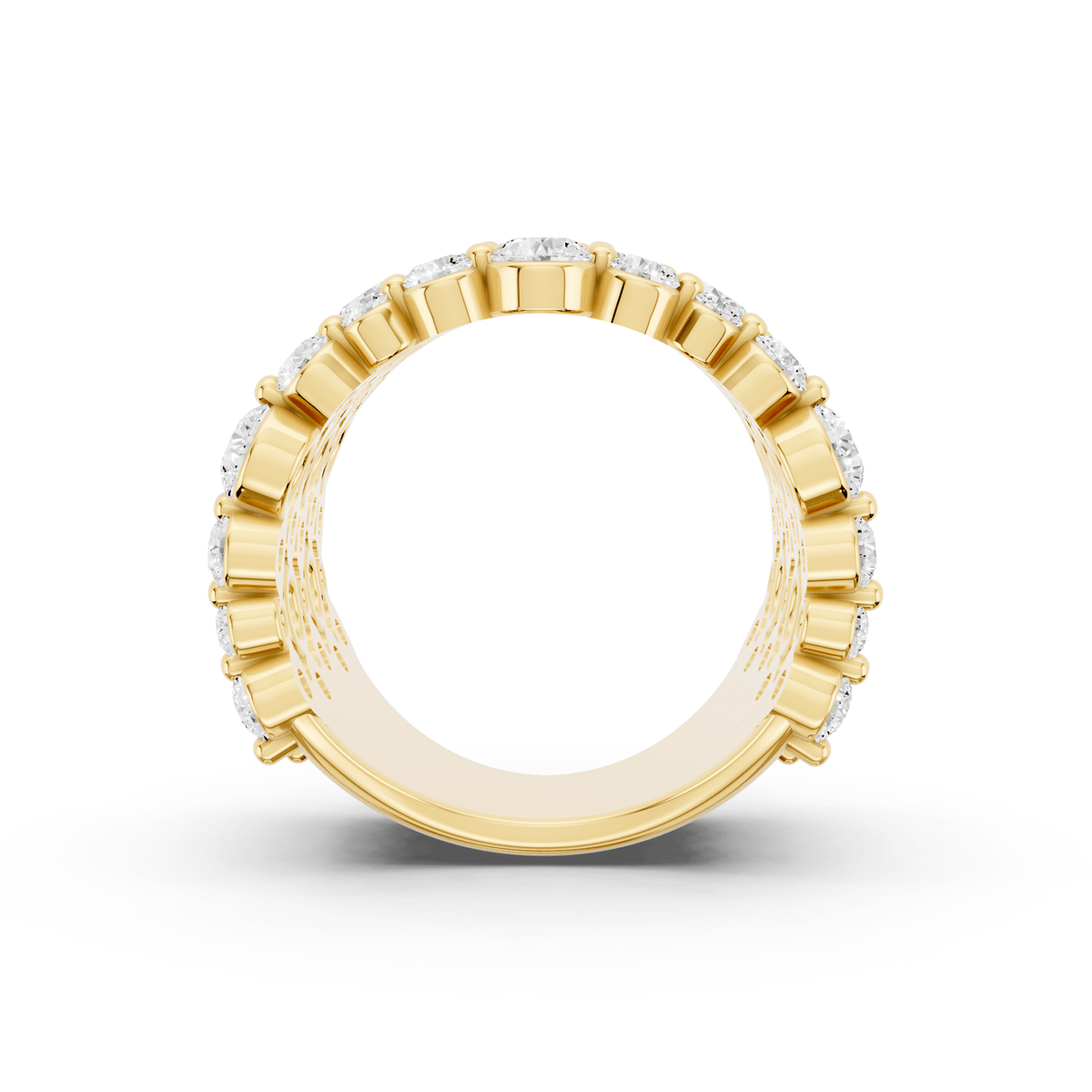Five-Row Bubble Lab-Grown Diamond Band