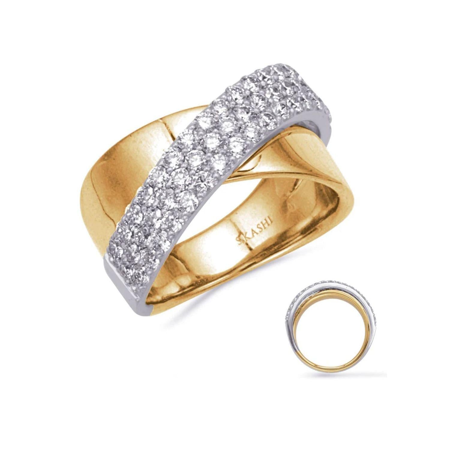 Golden Crossover Ring