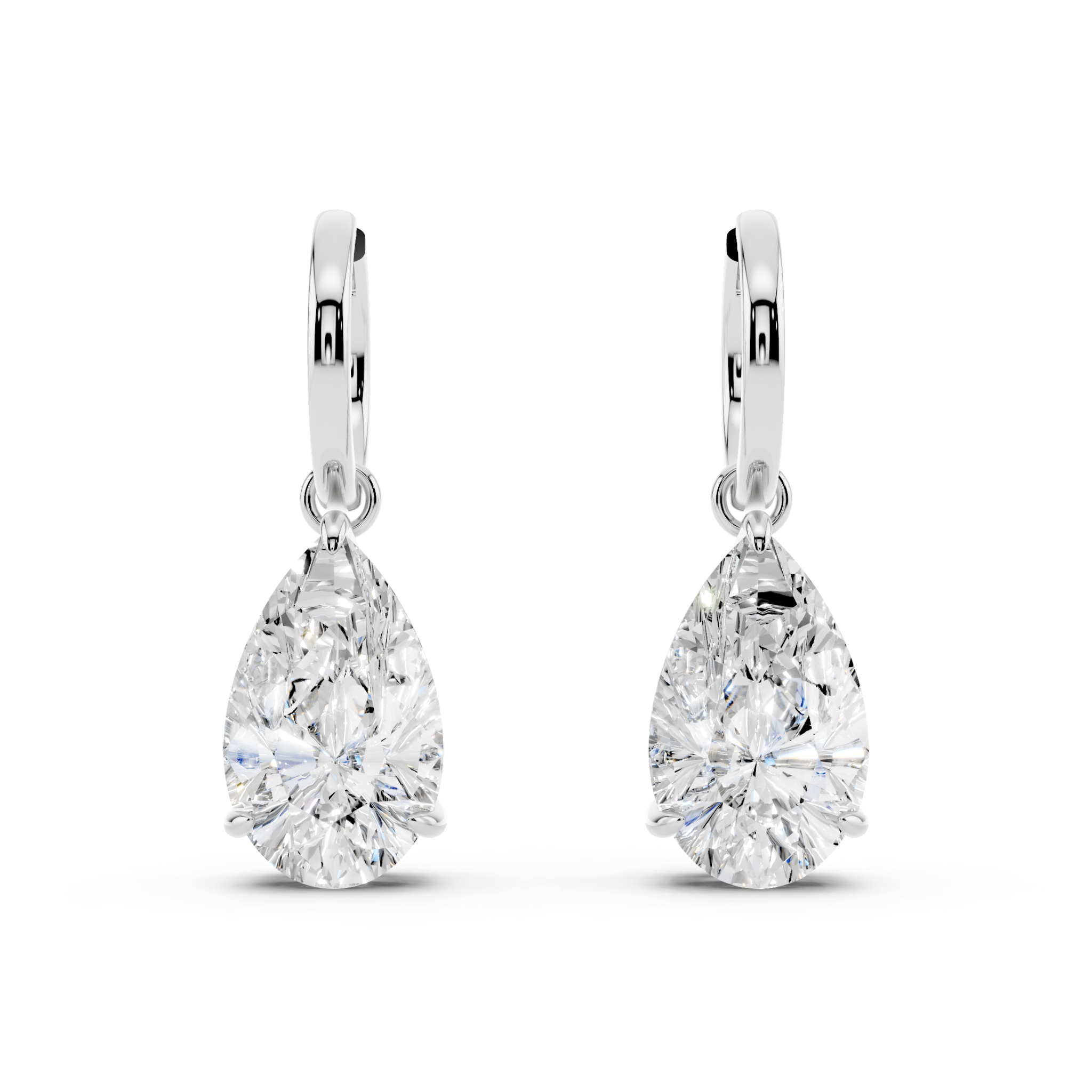 Golden Glam Tear Drop Earrings