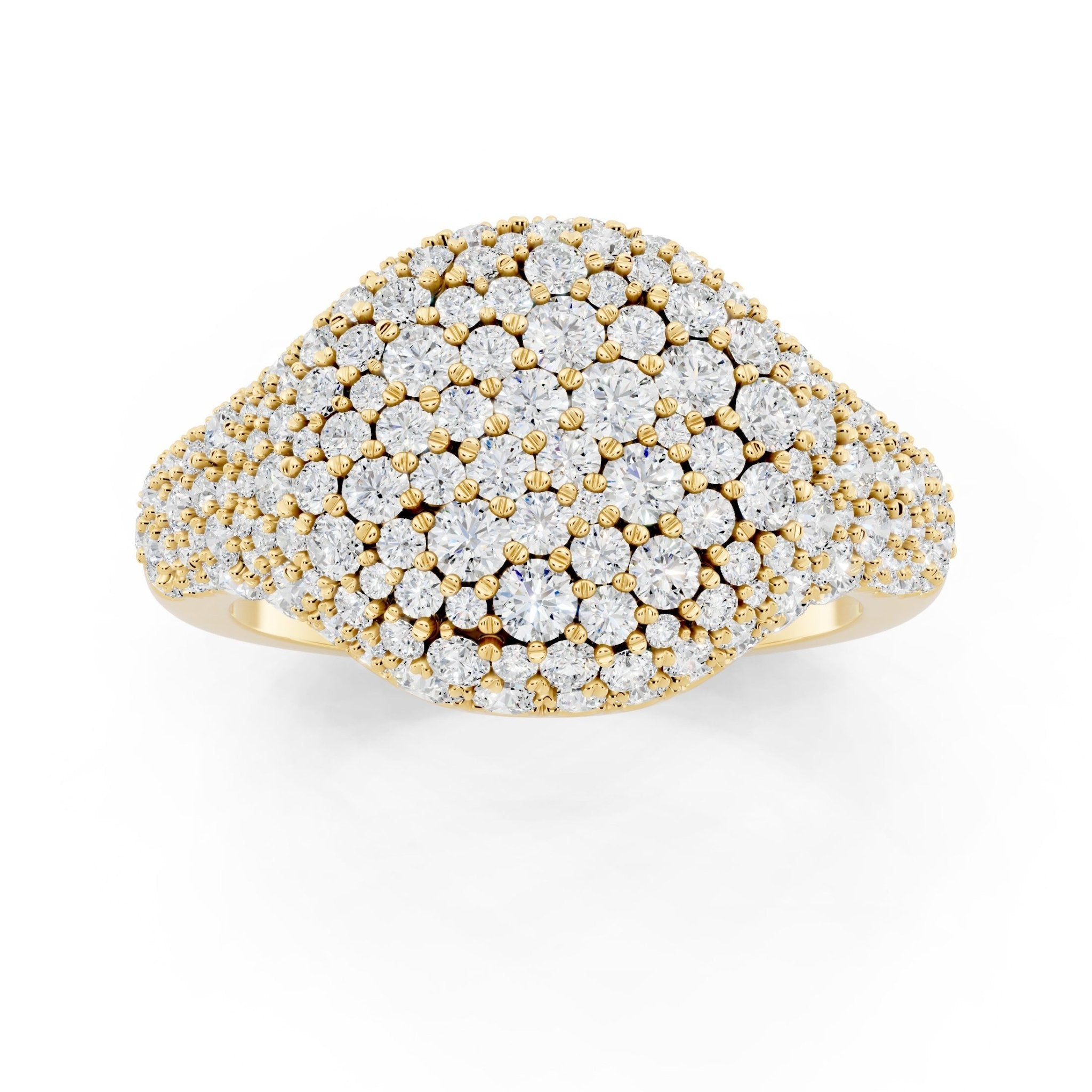 Golden Pave Ring