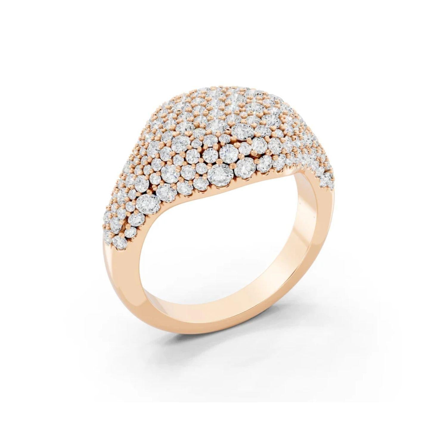 Golden Pave Ring