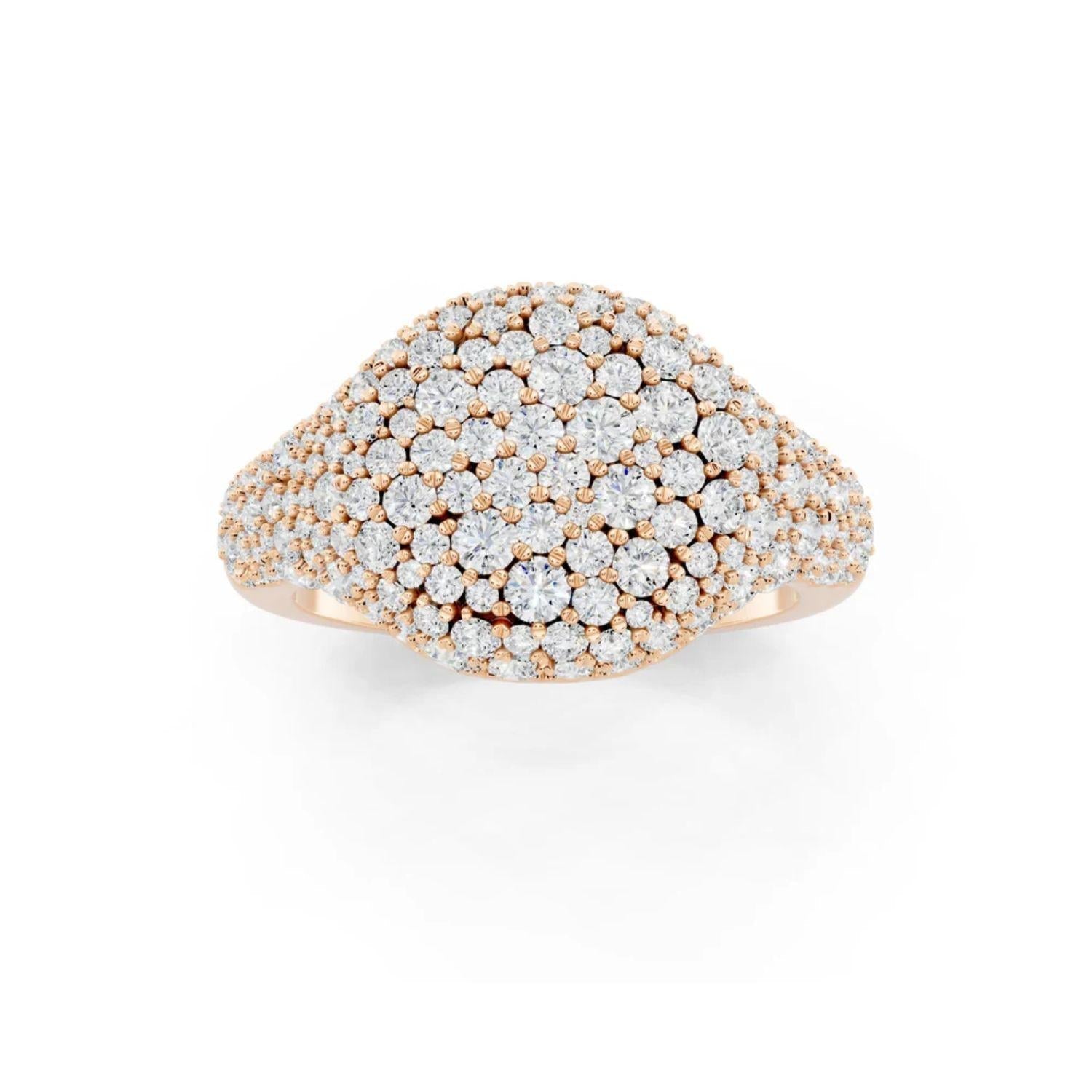 Golden Pave Ring