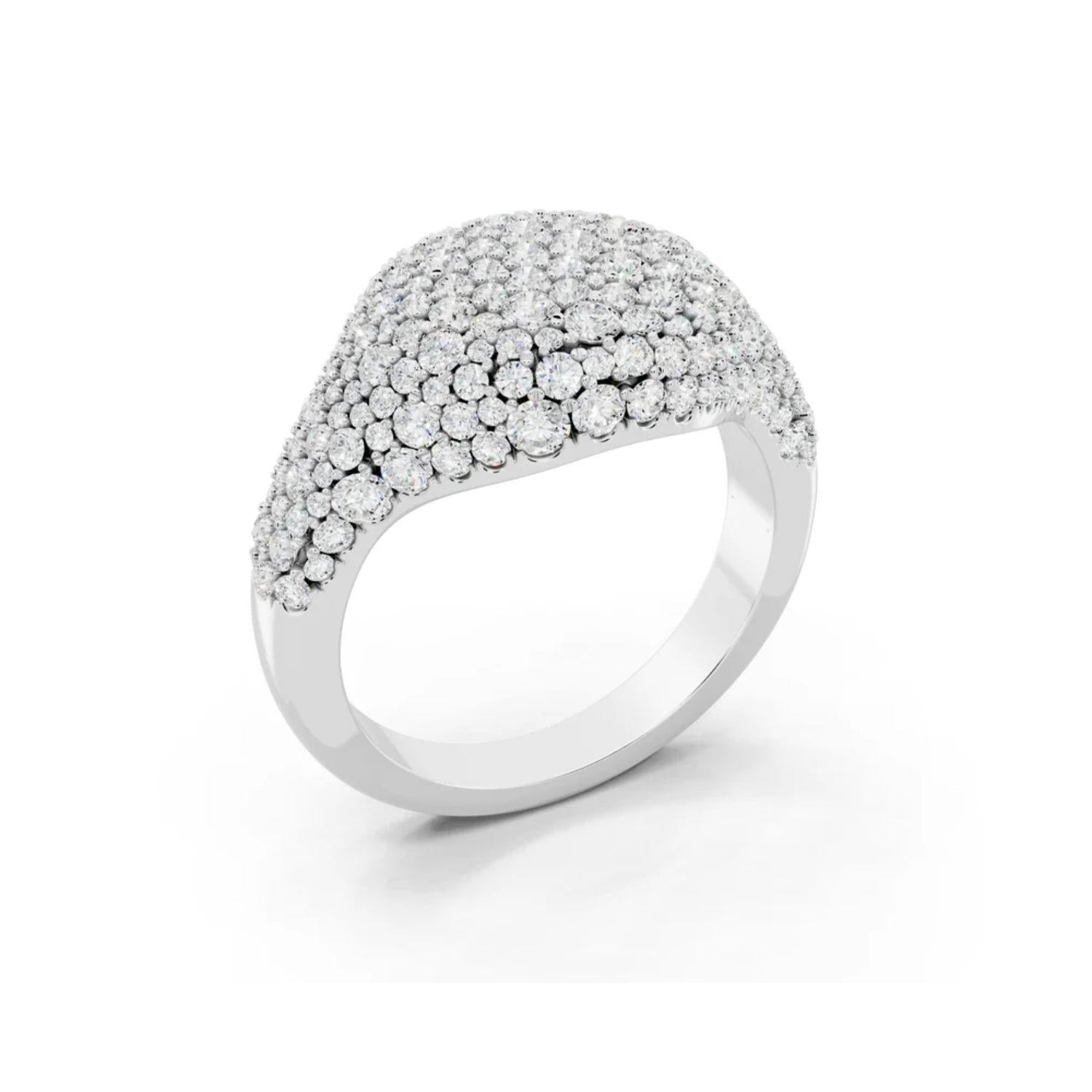 Golden Pave Ring