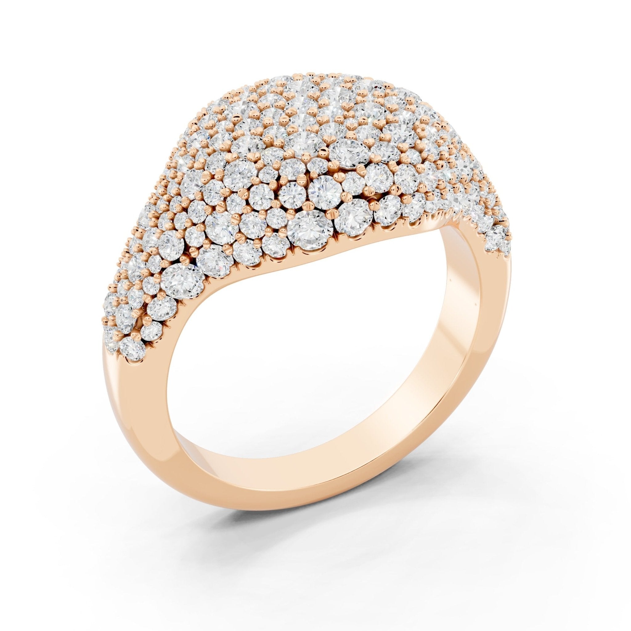 Golden Pave Ring