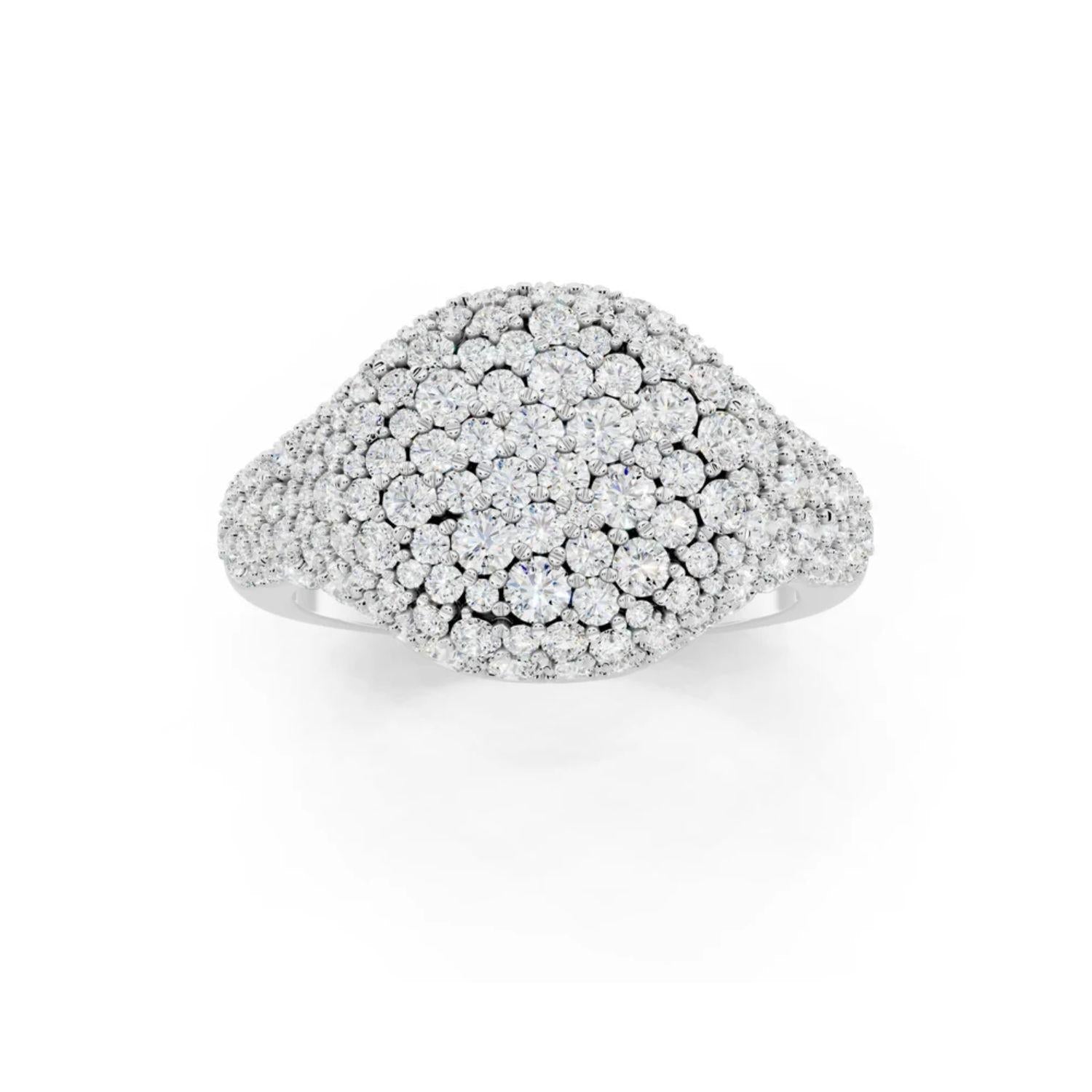 Golden Pave Ring