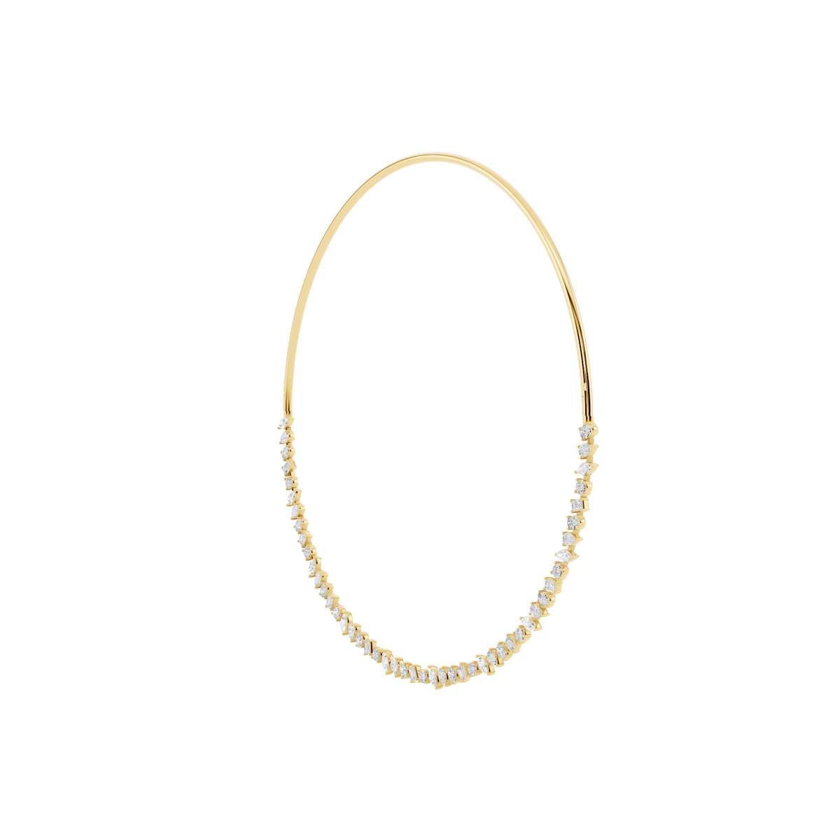 Mixed-Shape Lab-Grown Diamond Collar Necklace