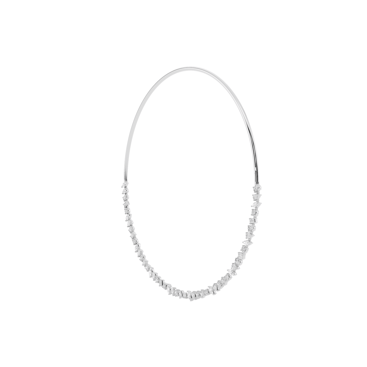 Mixed-Shape Lab-Grown Diamond Collar Necklace