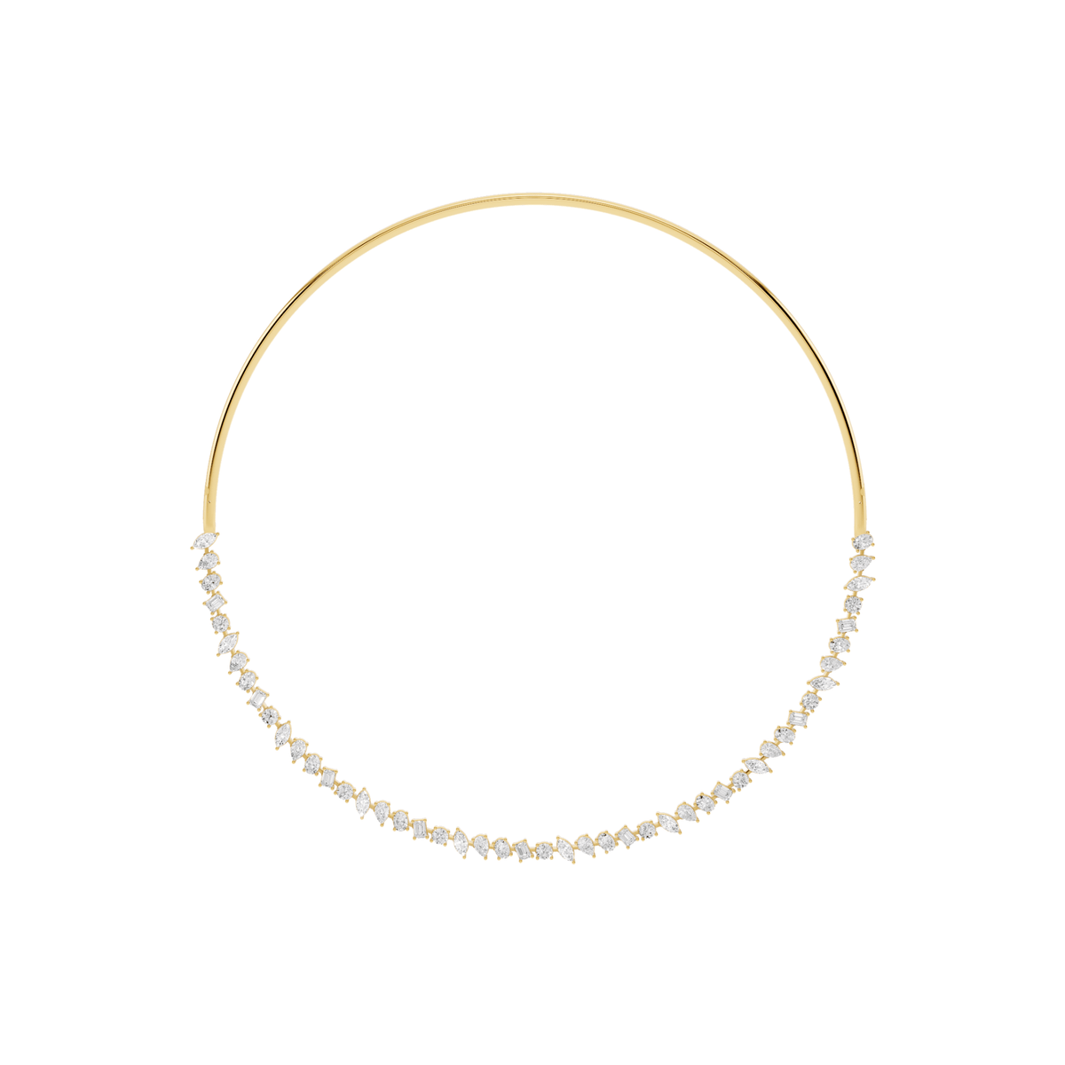 Mixed-Shape Lab-Grown Diamond Collar Necklace
